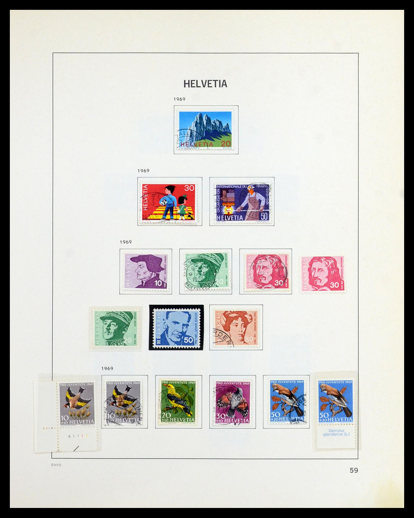 36424 058 - Stamp collection 36424 Switzerland 1854-1997.