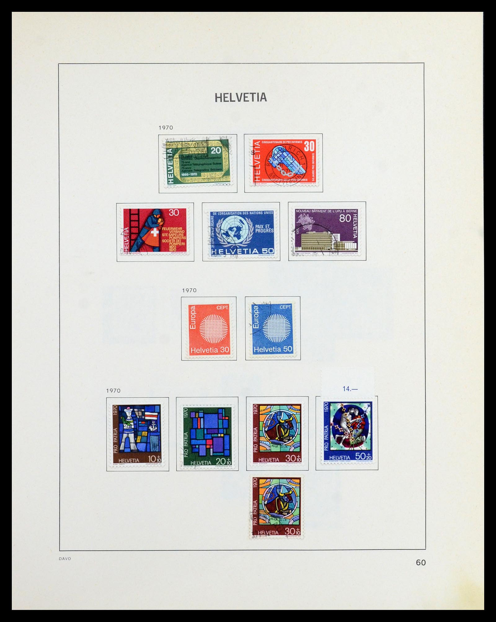 36424 059 - Stamp collection 36424 Switzerland 1854-1997.