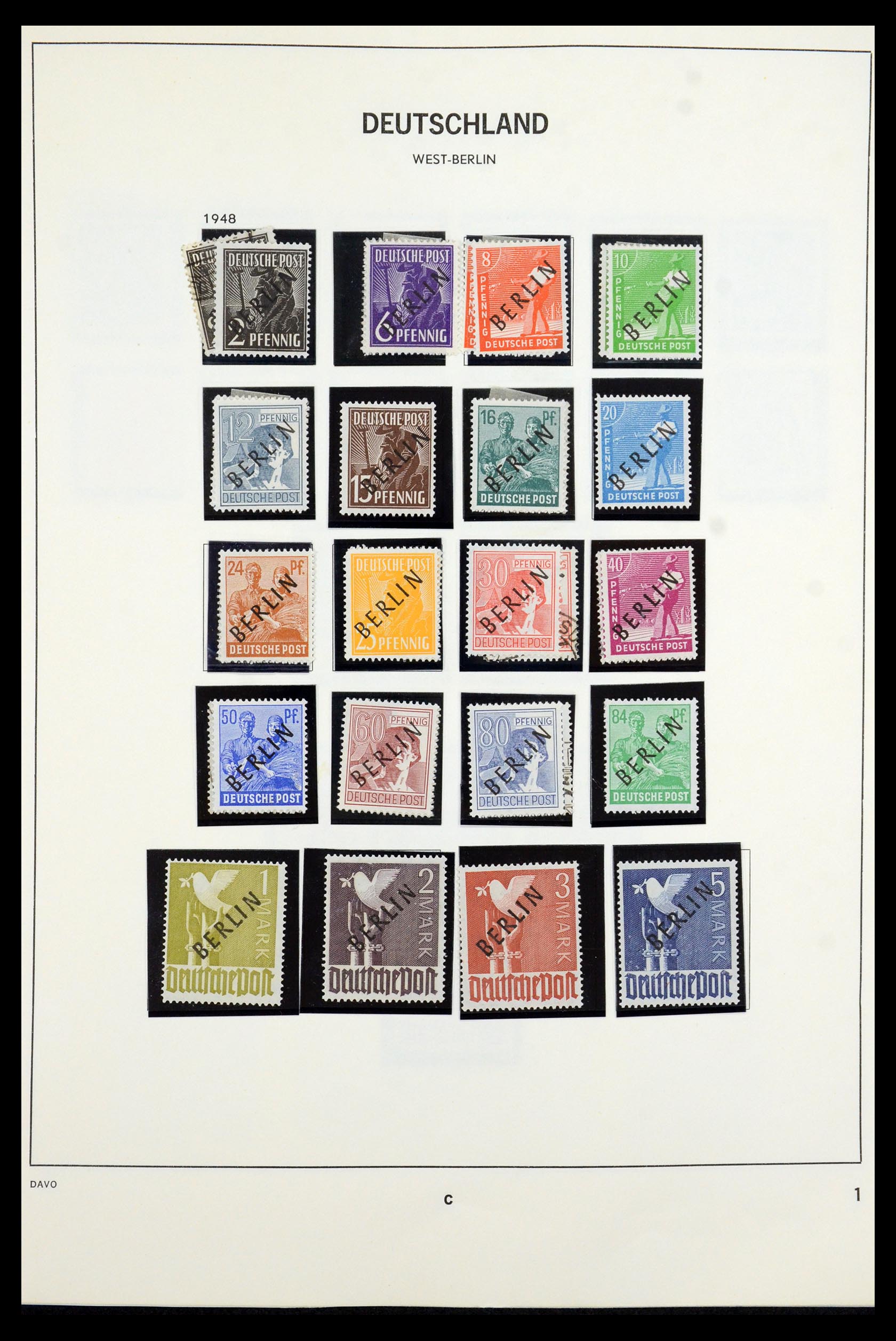 36426 001 - Stamp collection 36426 Berlin 1948-1990.