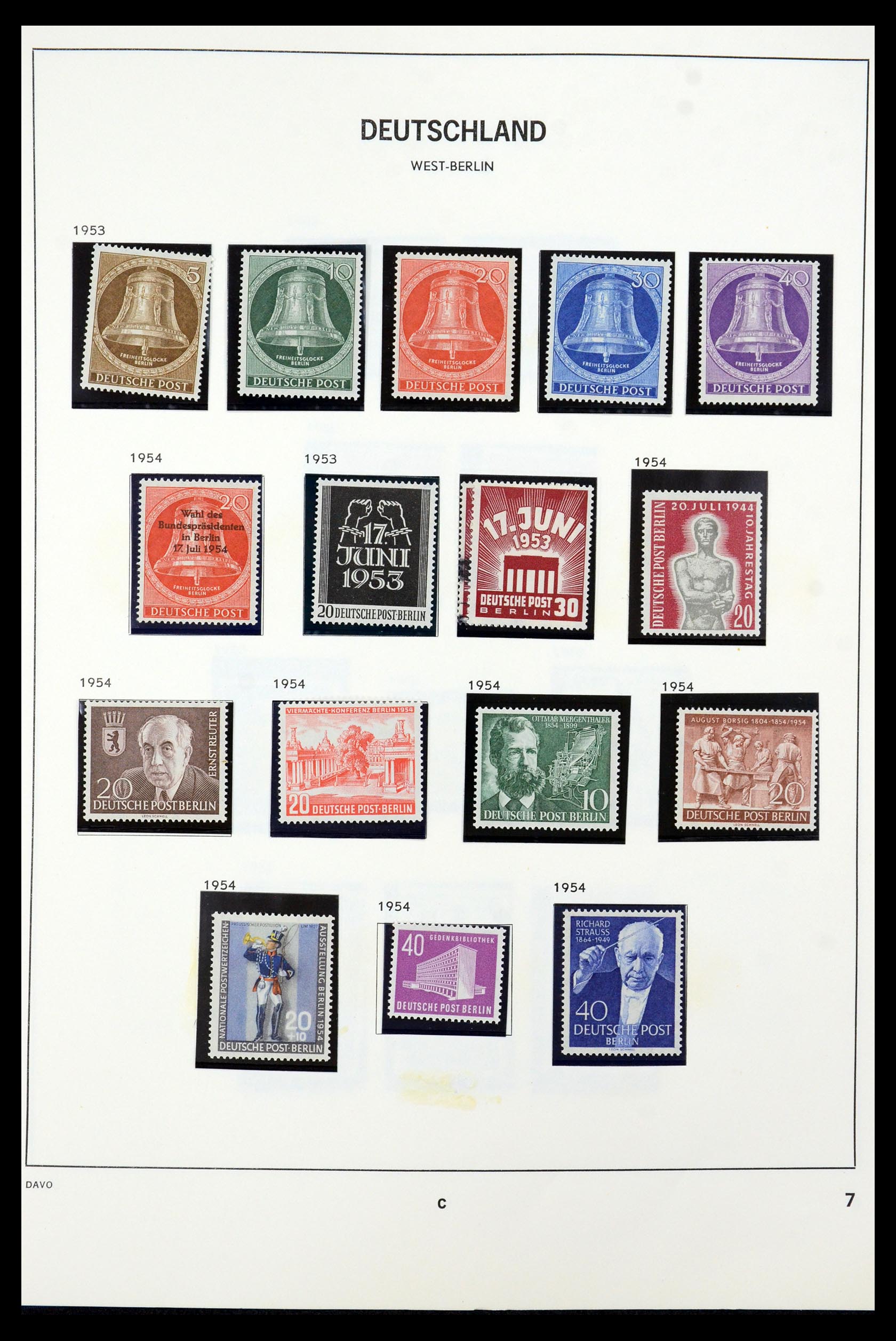 36426 007 - Postzegelverzameling 36426 Berlijn 1948-1990.