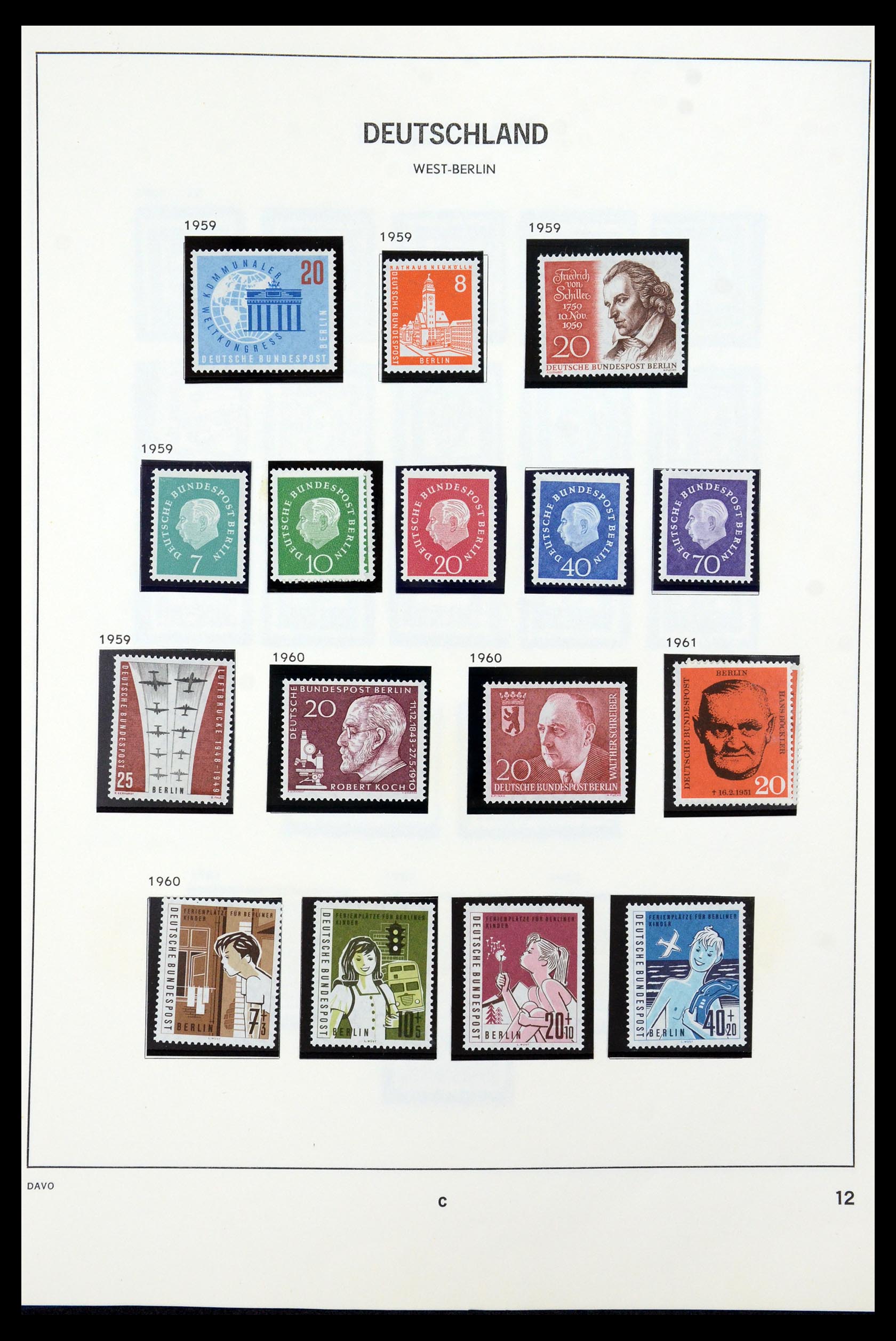 36426 012 - Postzegelverzameling 36426 Berlijn 1948-1990.