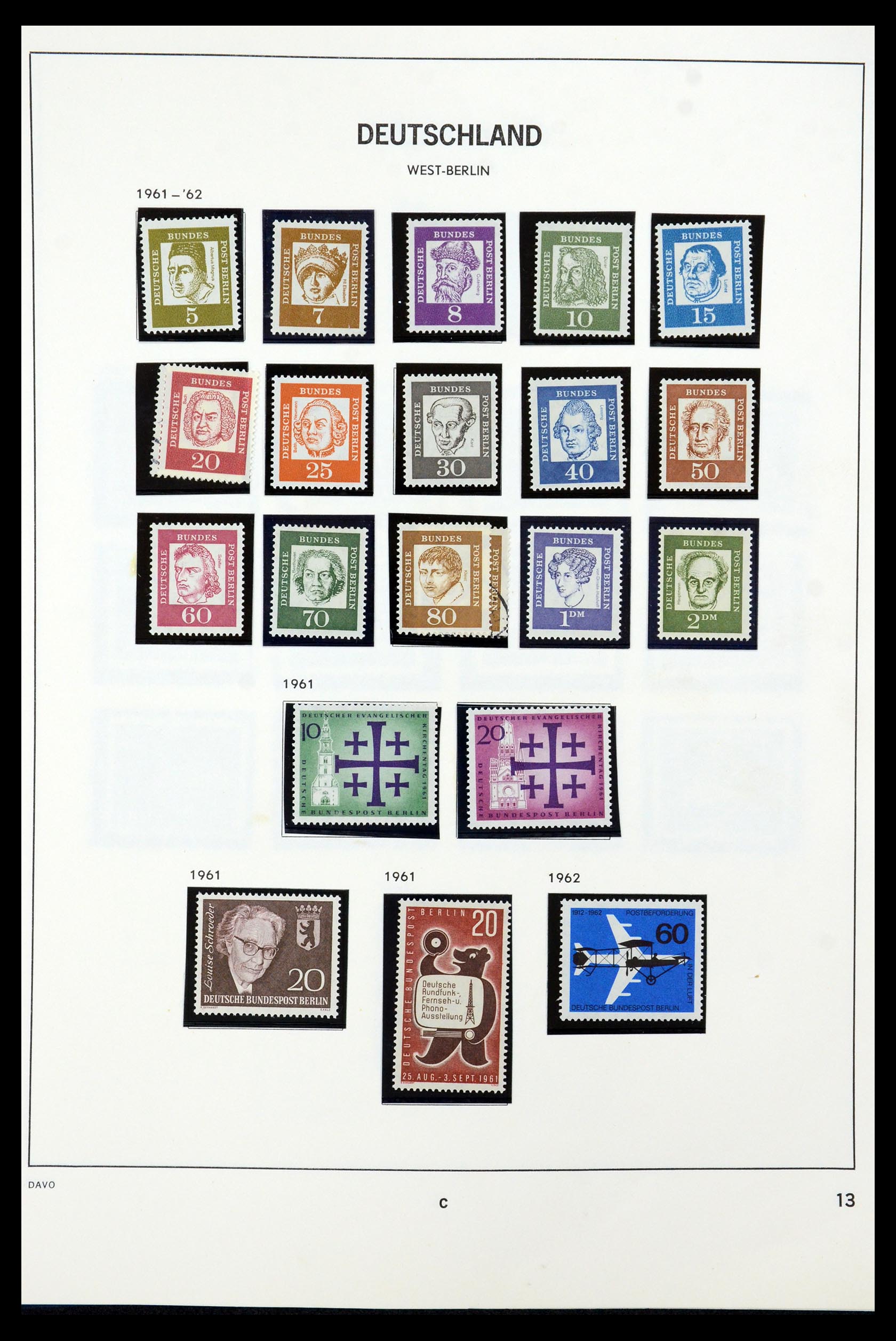 36426 013 - Postzegelverzameling 36426 Berlijn 1948-1990.