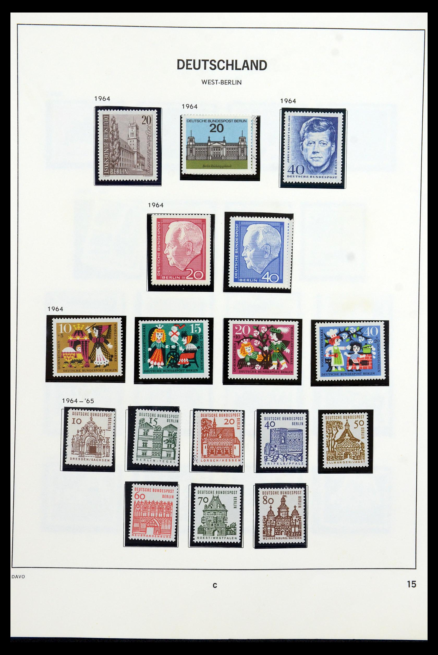 36426 015 - Stamp collection 36426 Berlin 1948-1990.