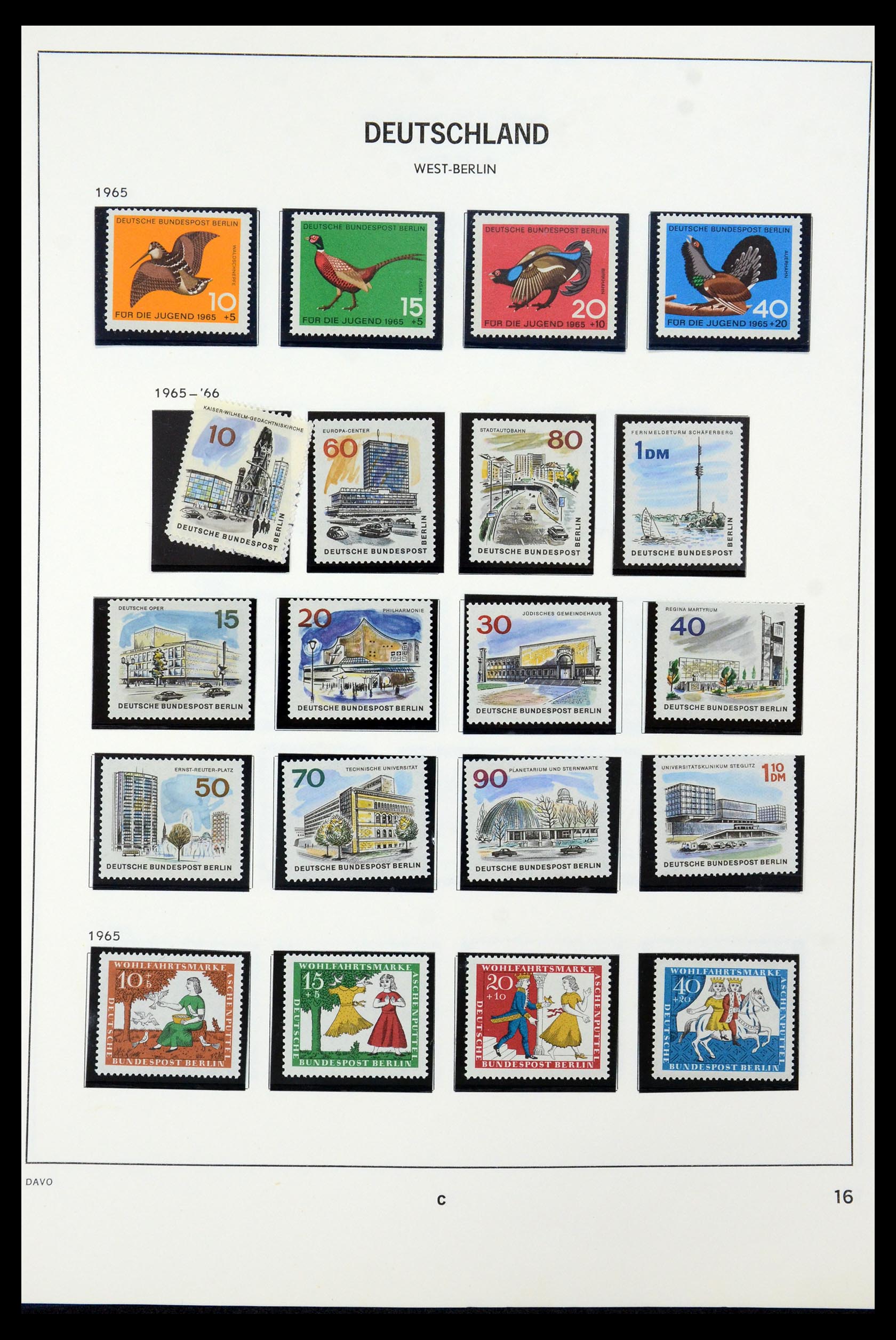36426 016 - Postzegelverzameling 36426 Berlijn 1948-1990.