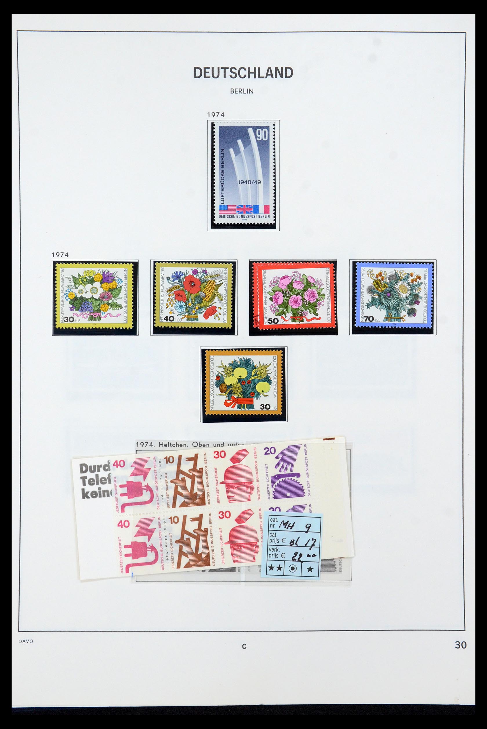 36426 030 - Postzegelverzameling 36426 Berlijn 1948-1990.