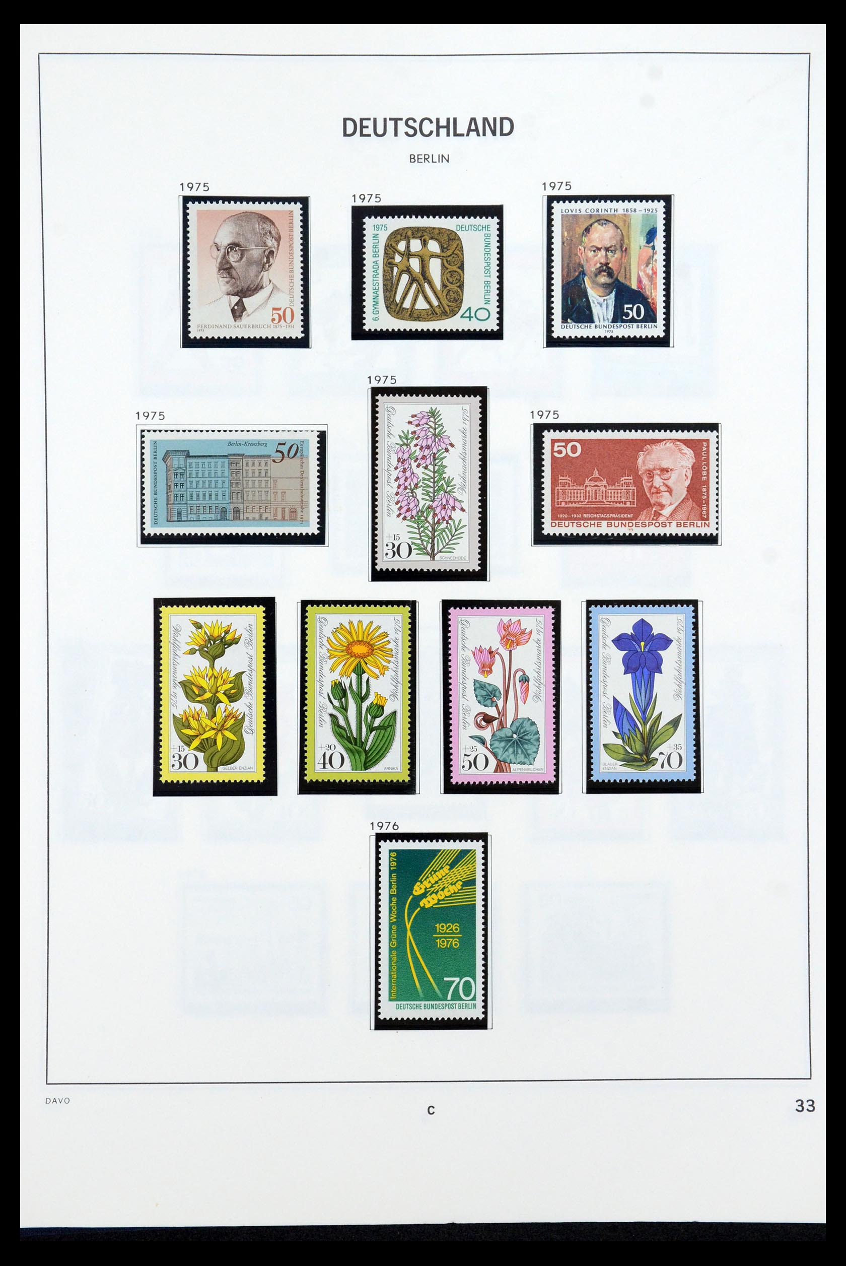 36426 033 - Postzegelverzameling 36426 Berlijn 1948-1990.