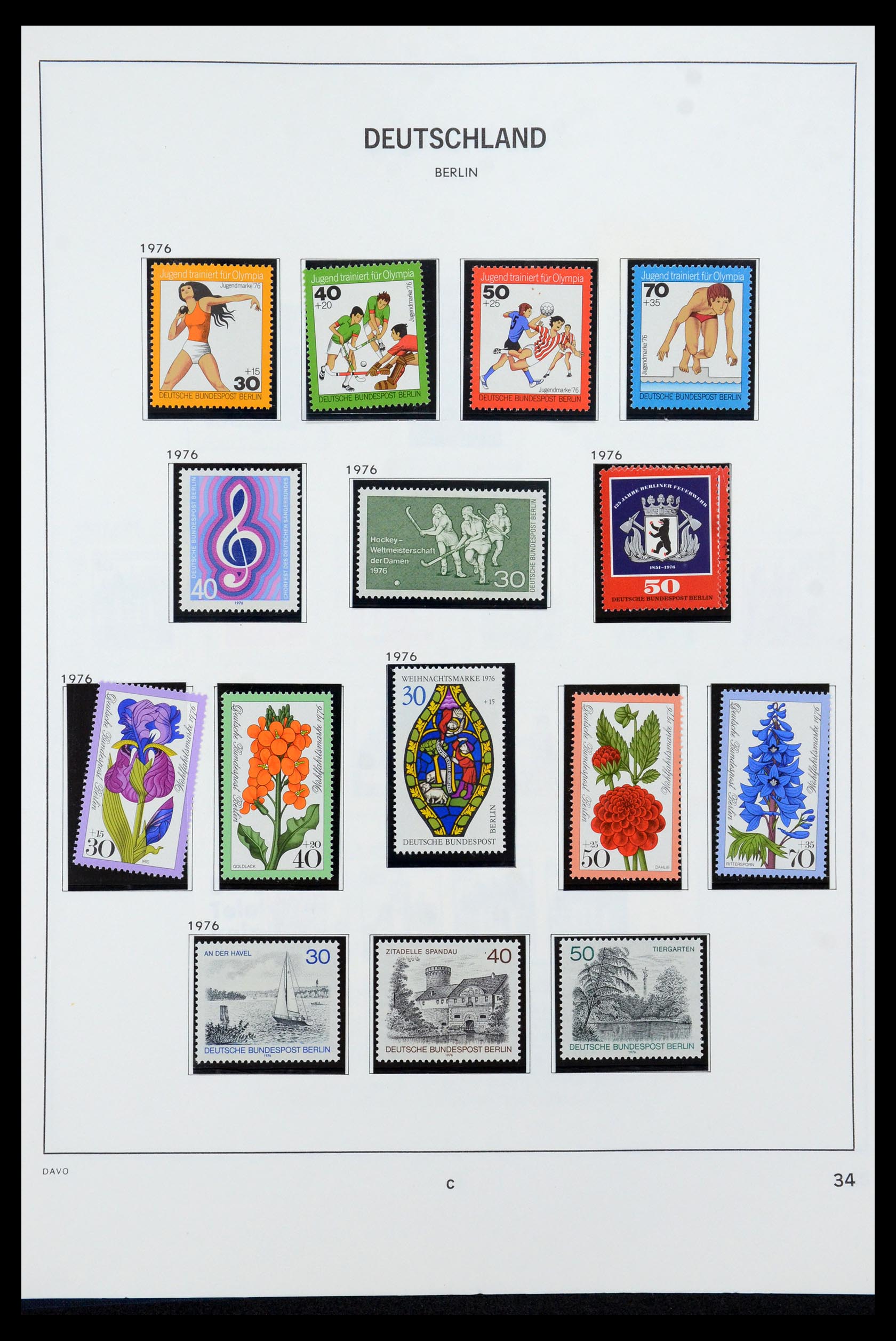 36426 034 - Postzegelverzameling 36426 Berlijn 1948-1990.