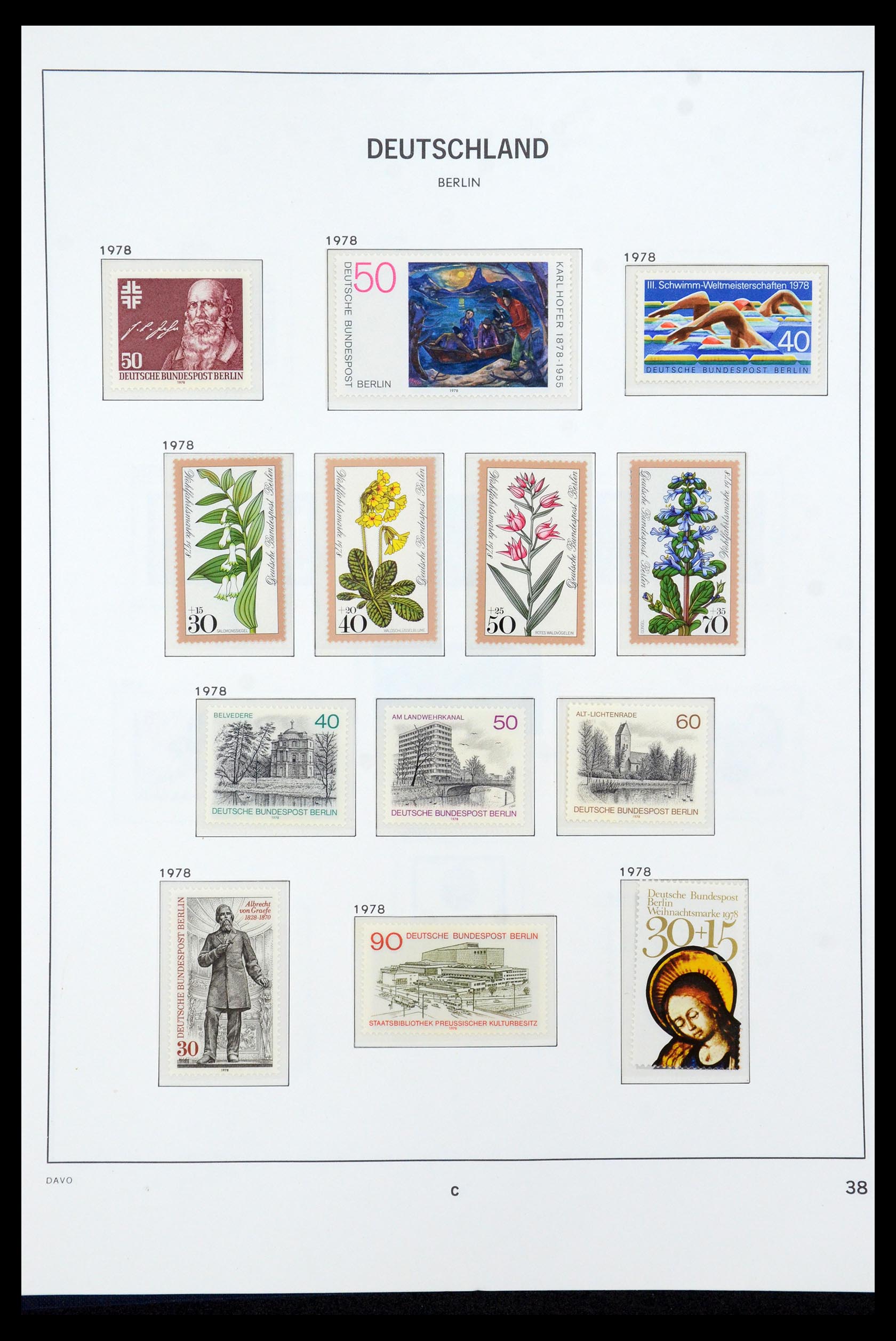 36426 038 - Postzegelverzameling 36426 Berlijn 1948-1990.
