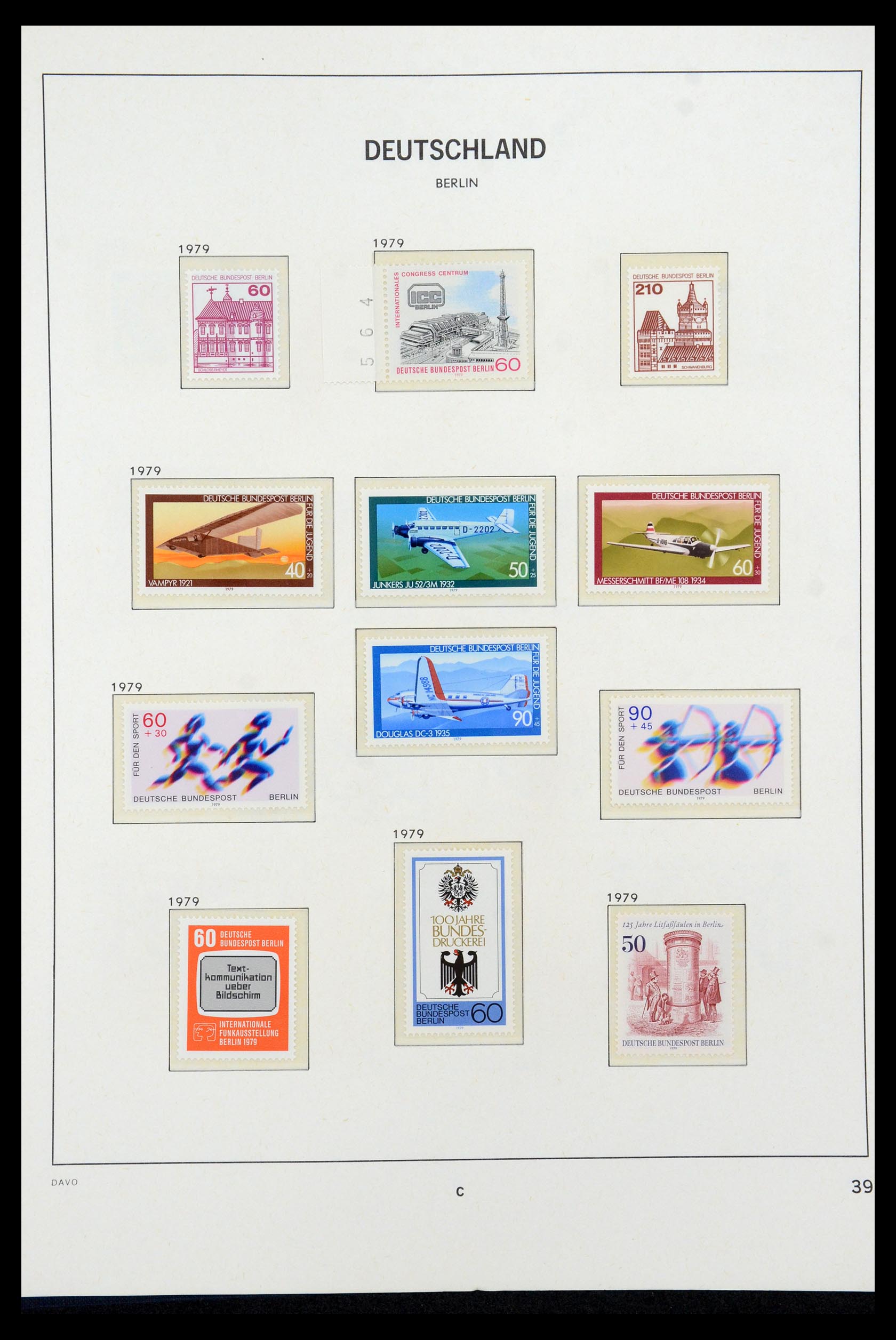 36426 039 - Postzegelverzameling 36426 Berlijn 1948-1990.