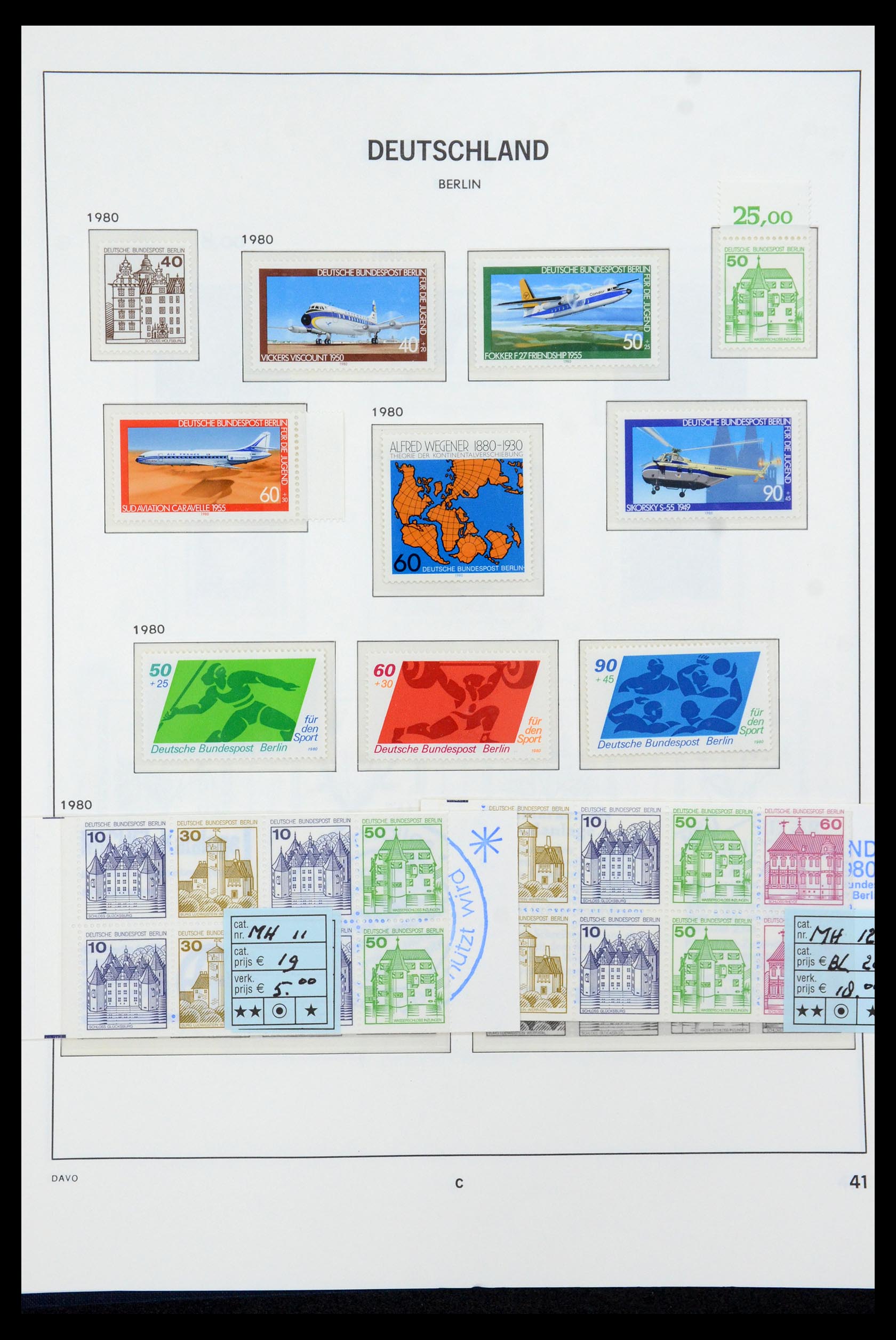 36426 041 - Postzegelverzameling 36426 Berlijn 1948-1990.