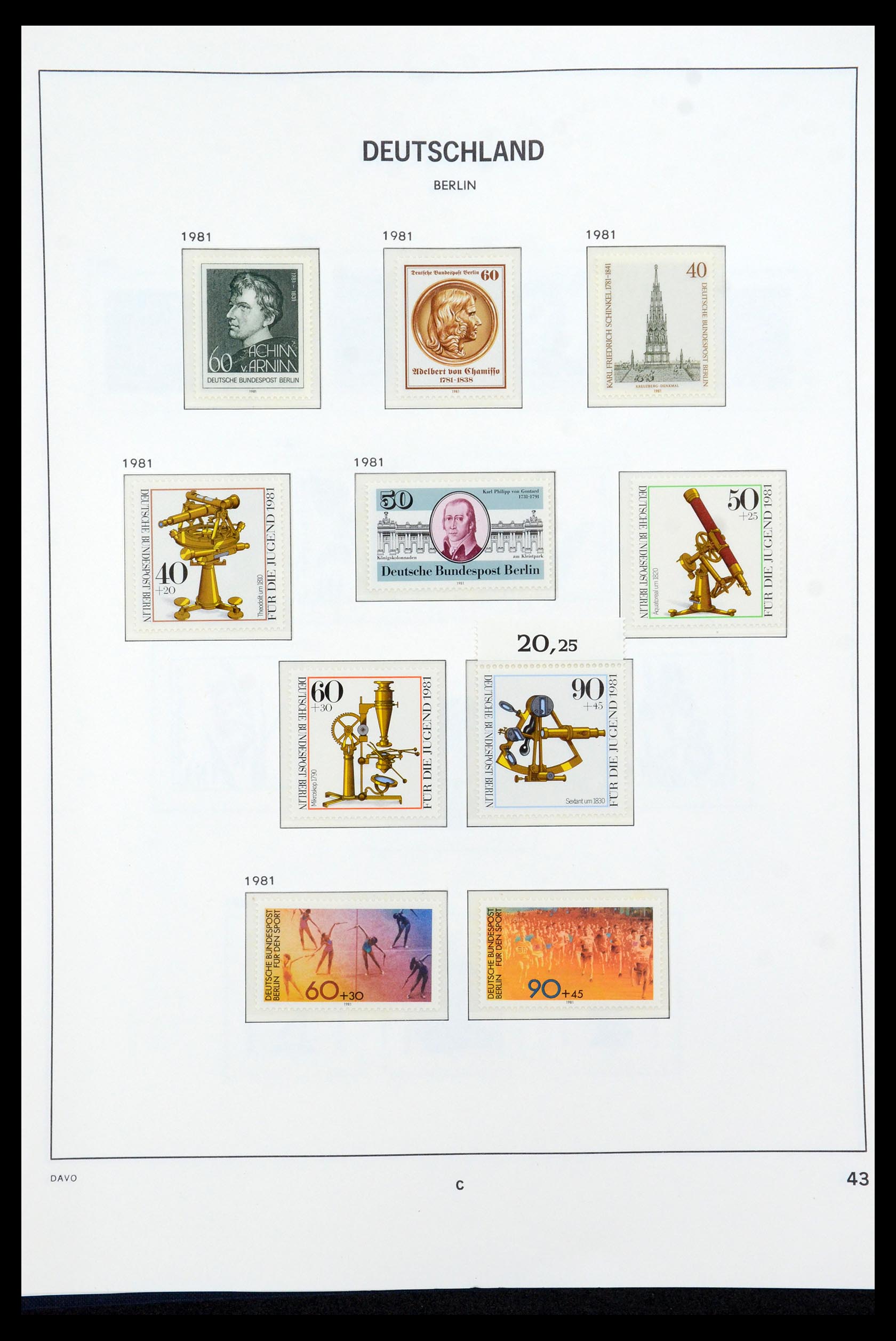 36426 043 - Postzegelverzameling 36426 Berlijn 1948-1990.