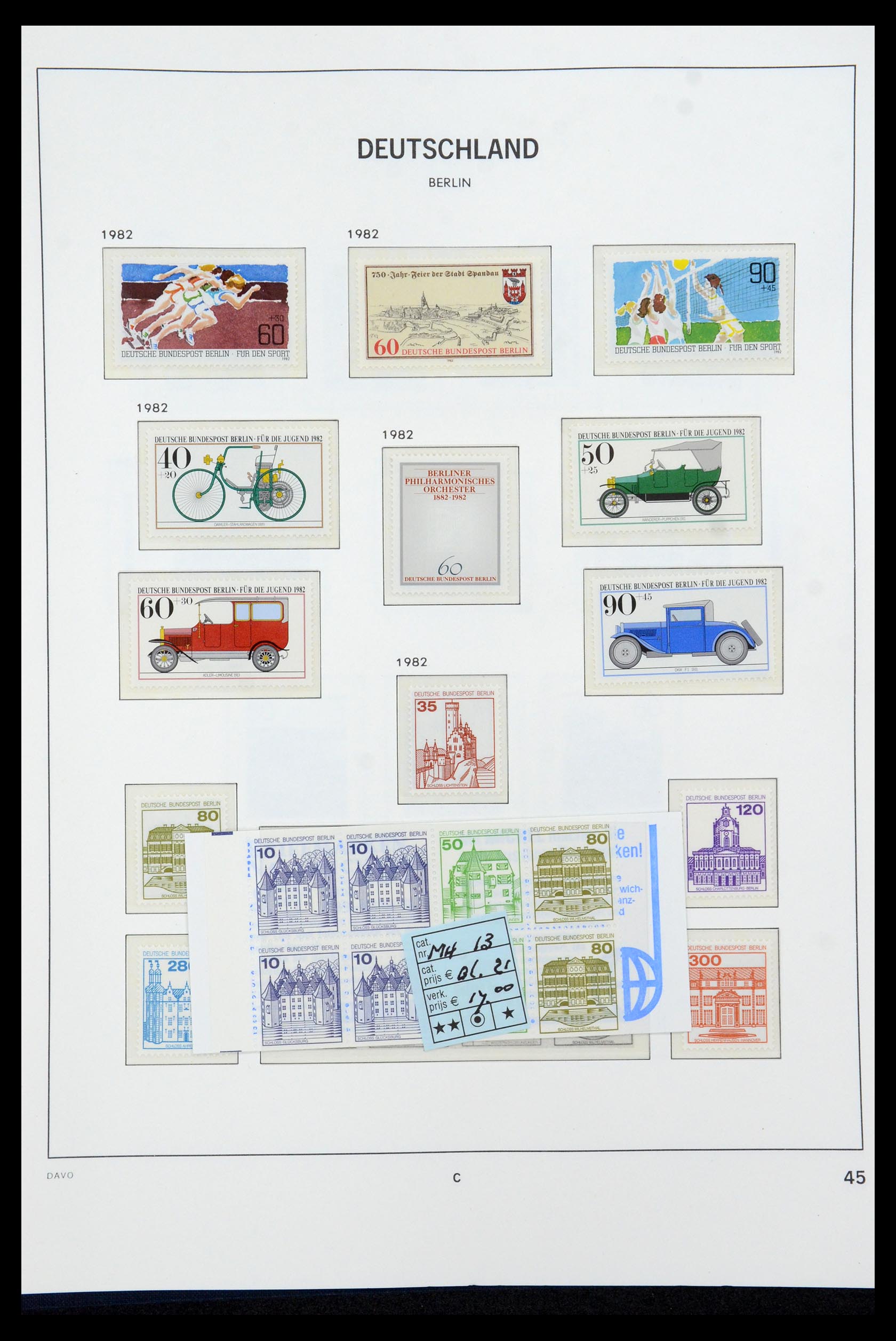 36426 045 - Postzegelverzameling 36426 Berlijn 1948-1990.