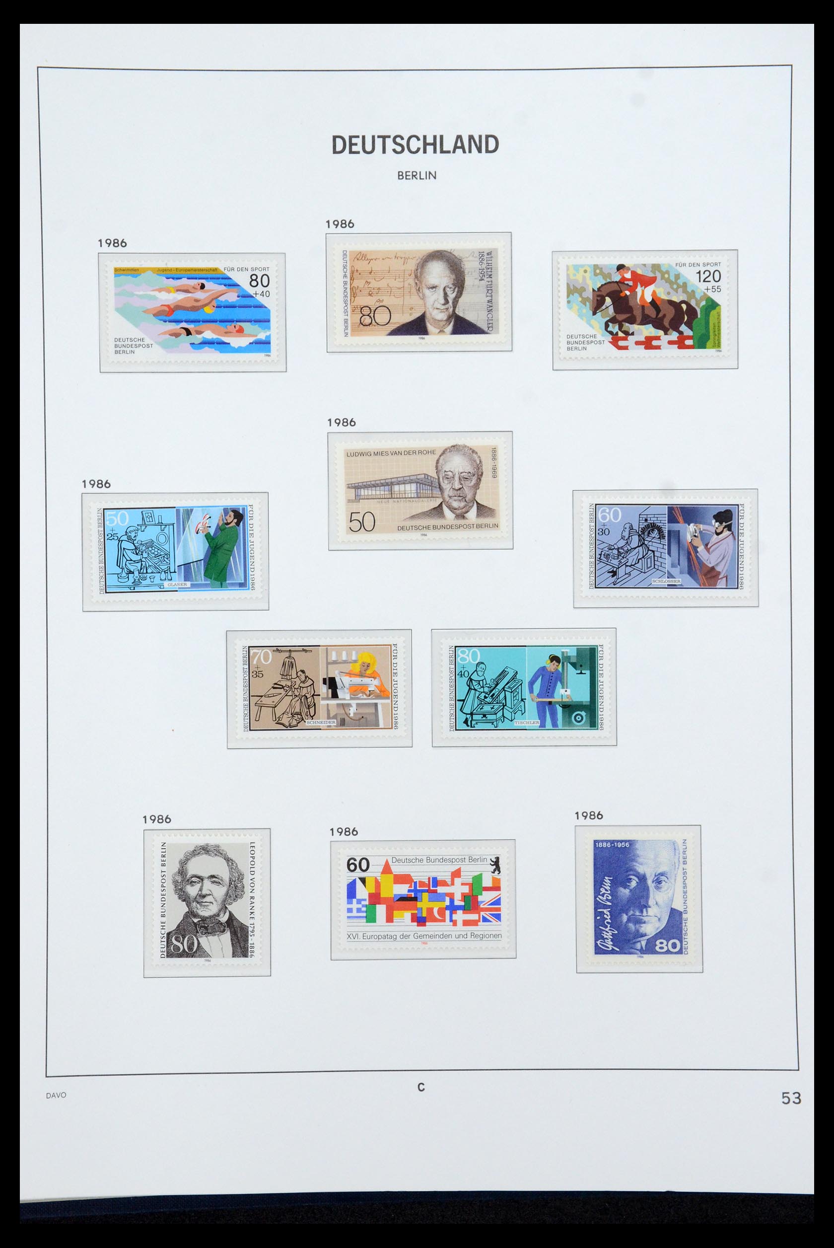 36426 053 - Postzegelverzameling 36426 Berlijn 1948-1990.