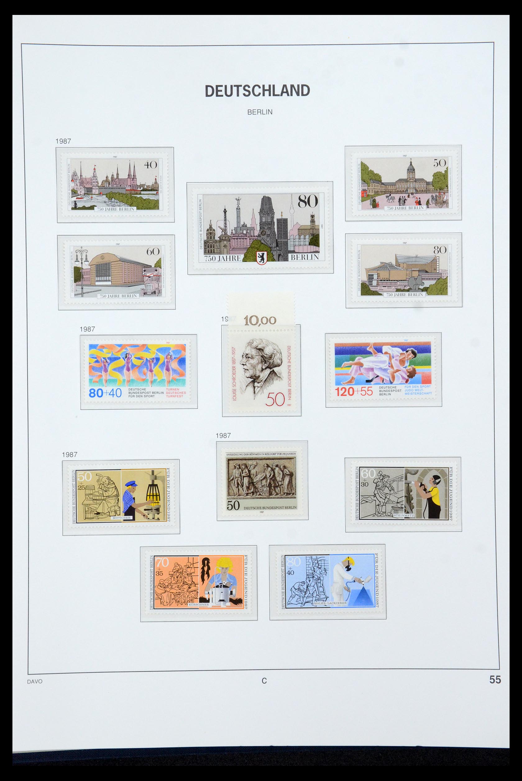 36426 055 - Postzegelverzameling 36426 Berlijn 1948-1990.