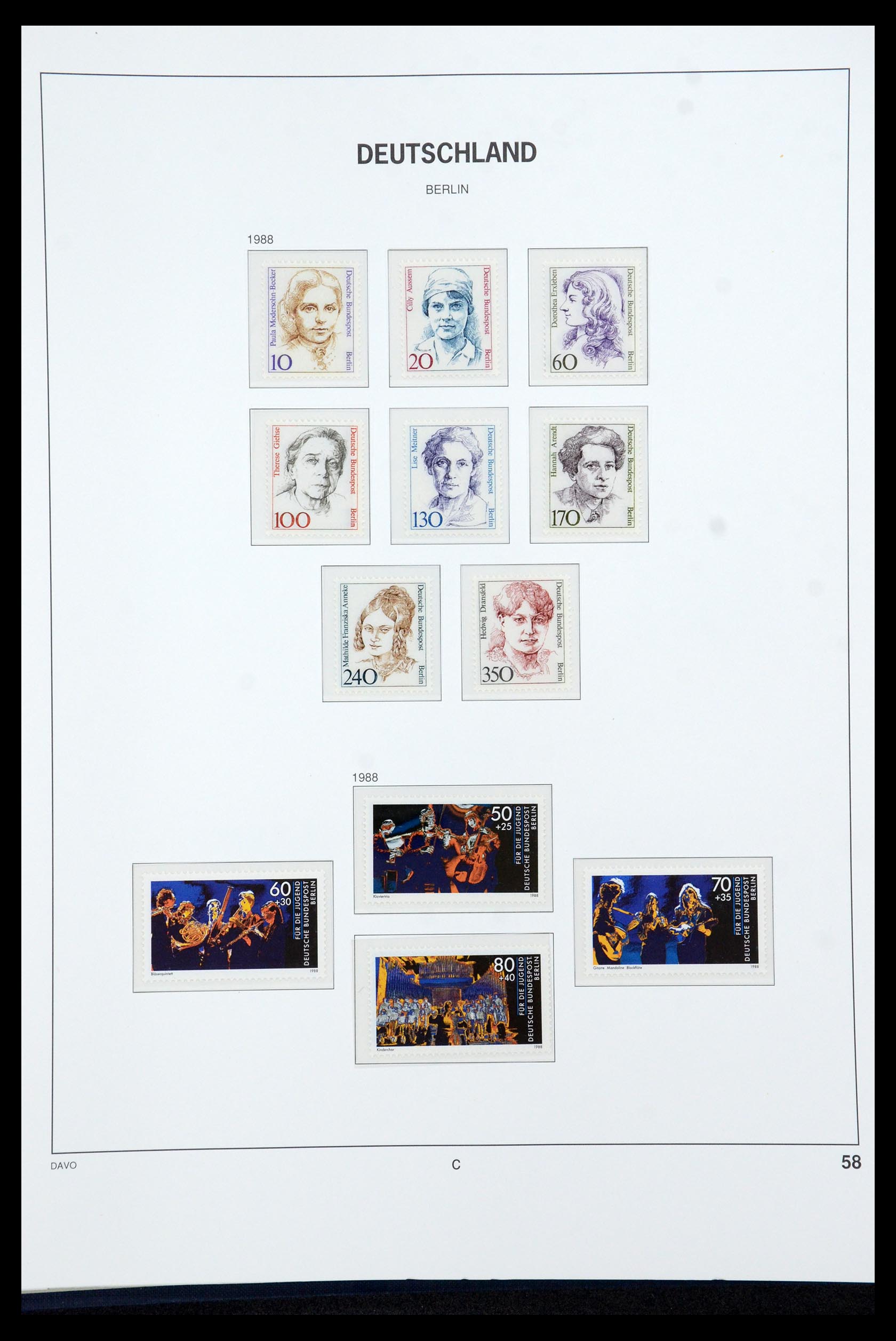 36426 058 - Postzegelverzameling 36426 Berlijn 1948-1990.