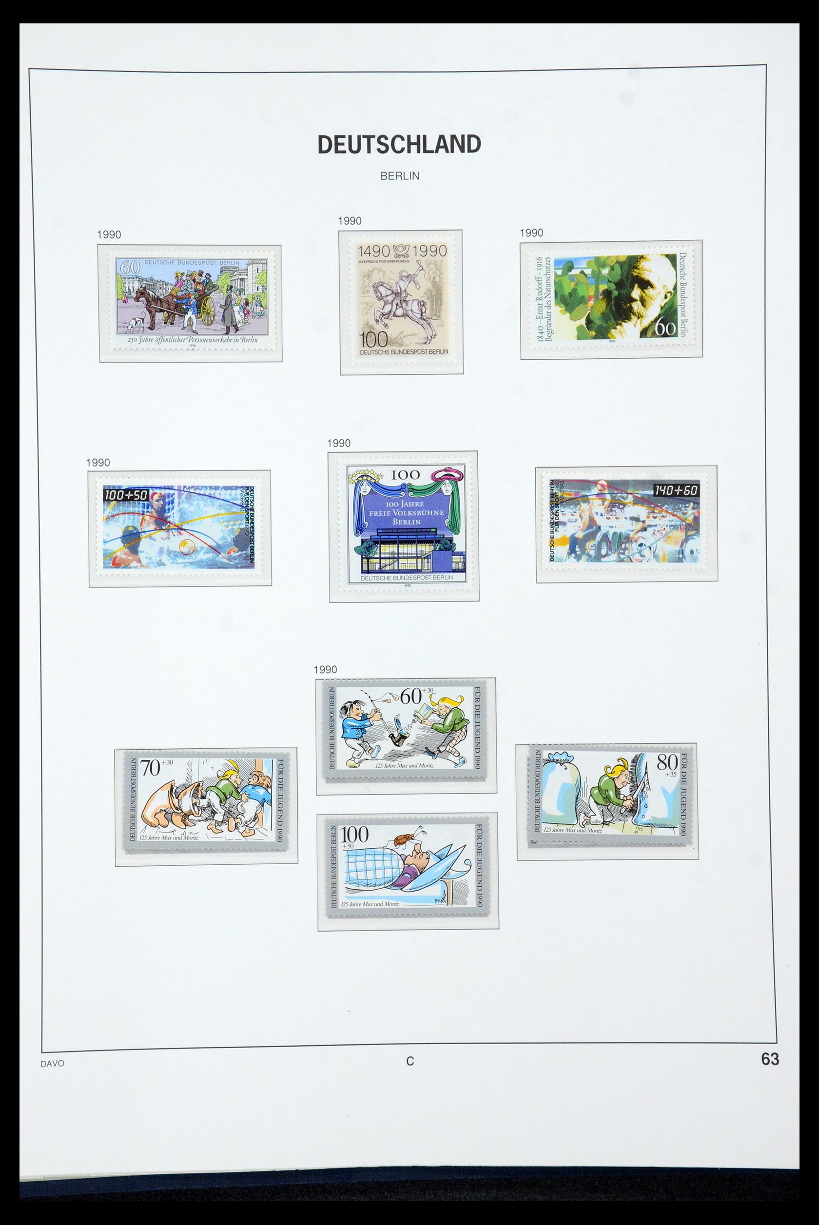 36426 064 - Postzegelverzameling 36426 Berlijn 1948-1990.