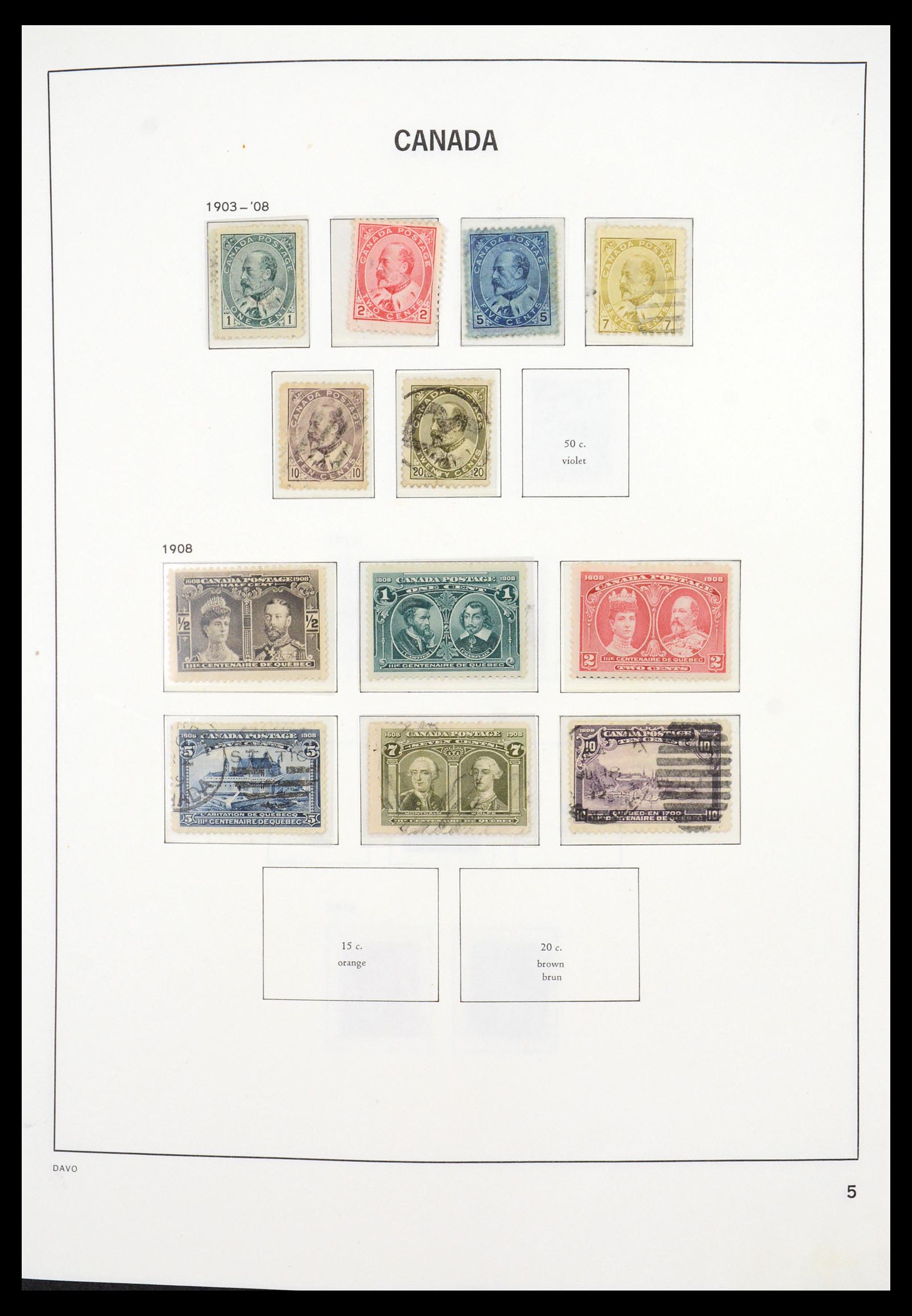36431 004 - Postzegelverzameling 36431 Canada 1859-2011.