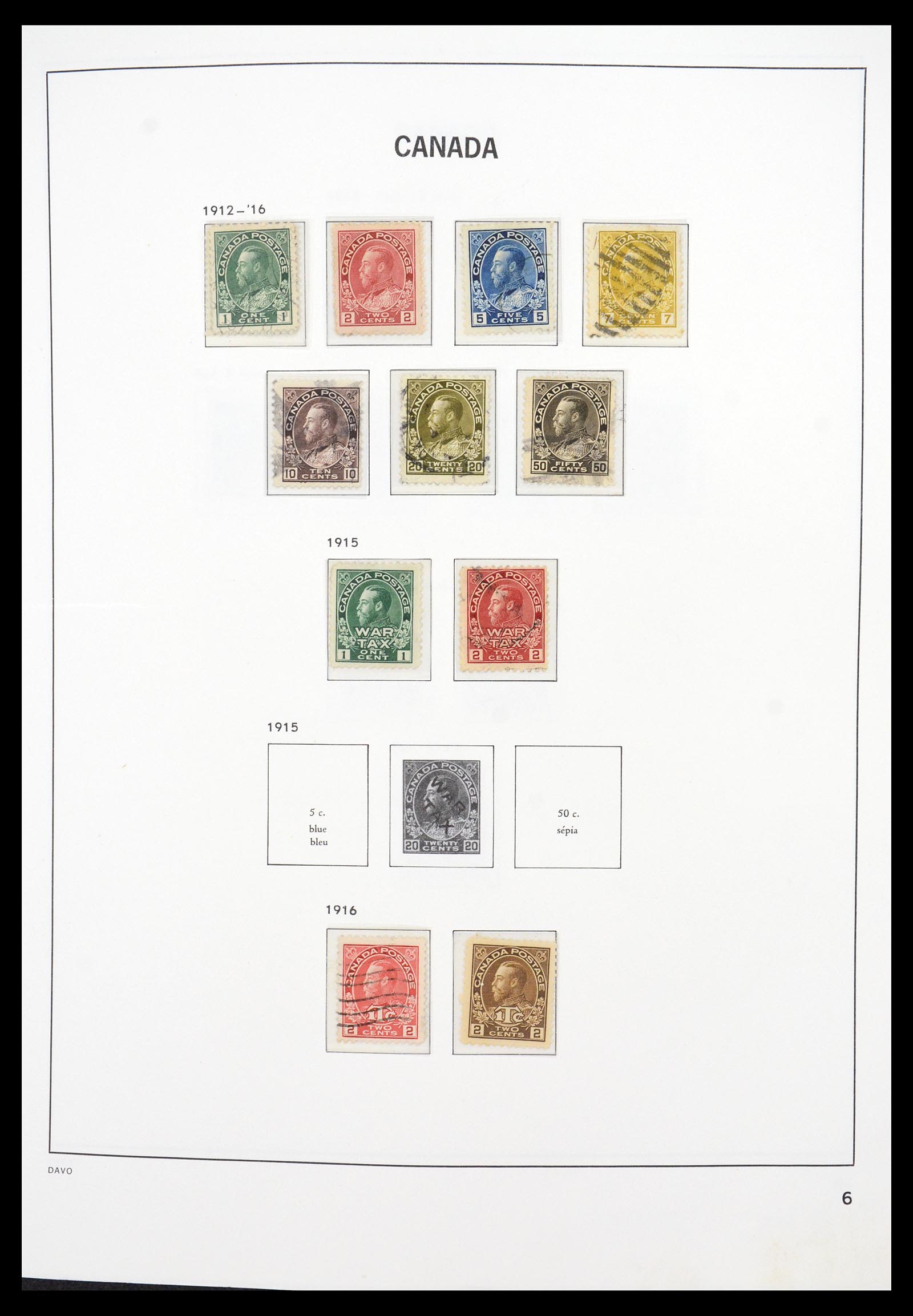 36431 005 - Postzegelverzameling 36431 Canada 1859-2011.