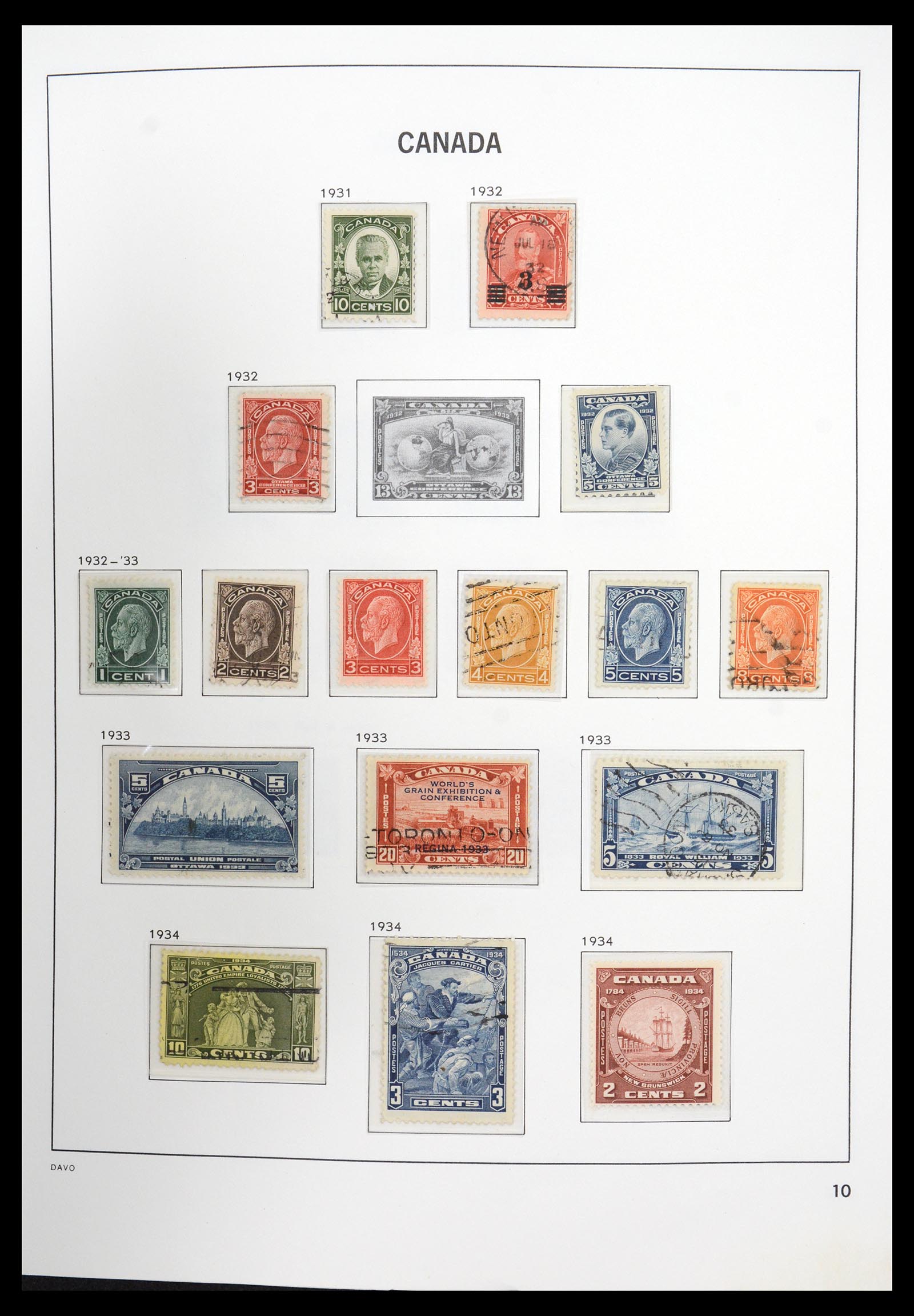 36431 011 - Postzegelverzameling 36431 Canada 1859-2011.