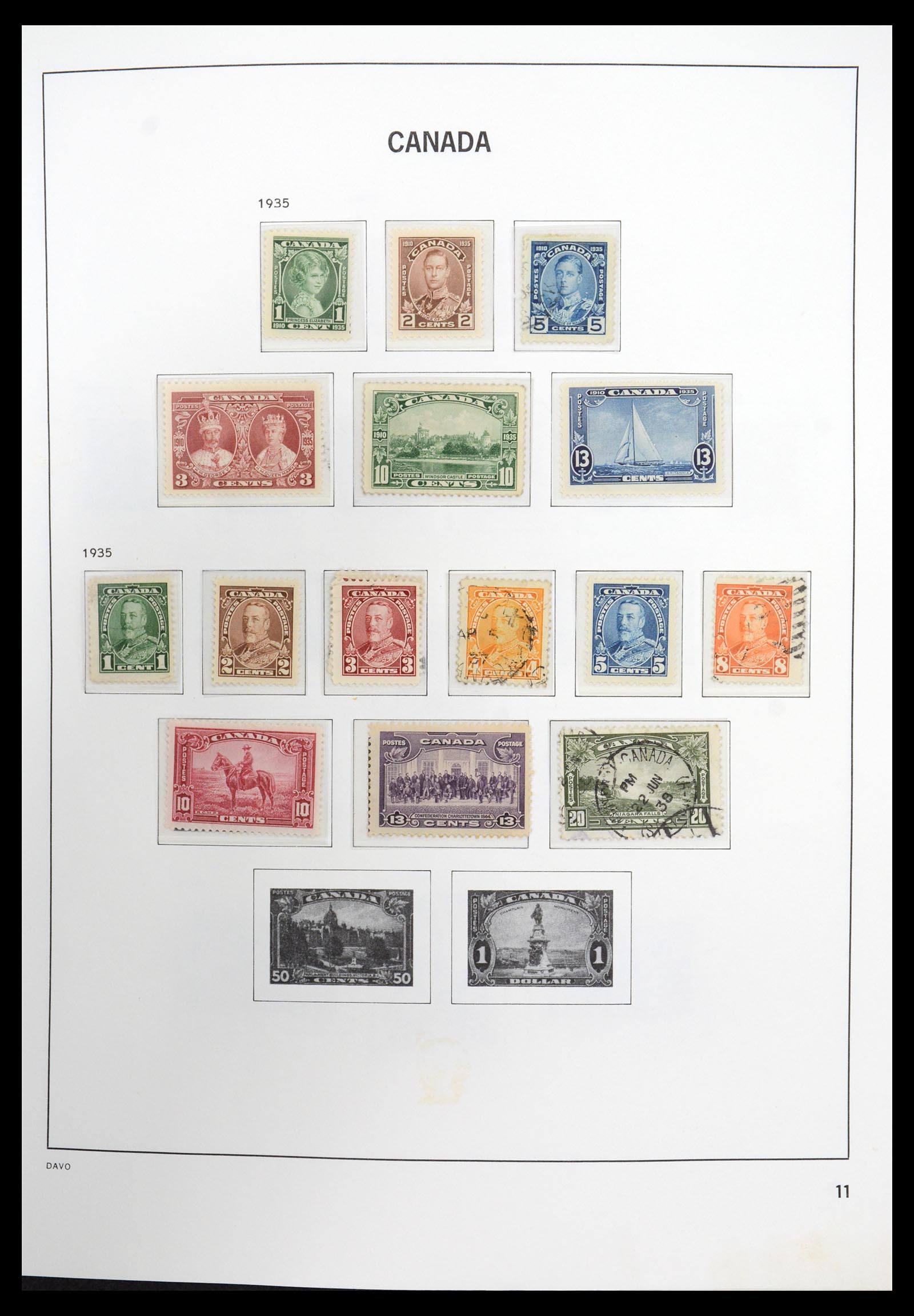 36431 013 - Postzegelverzameling 36431 Canada 1859-2011.