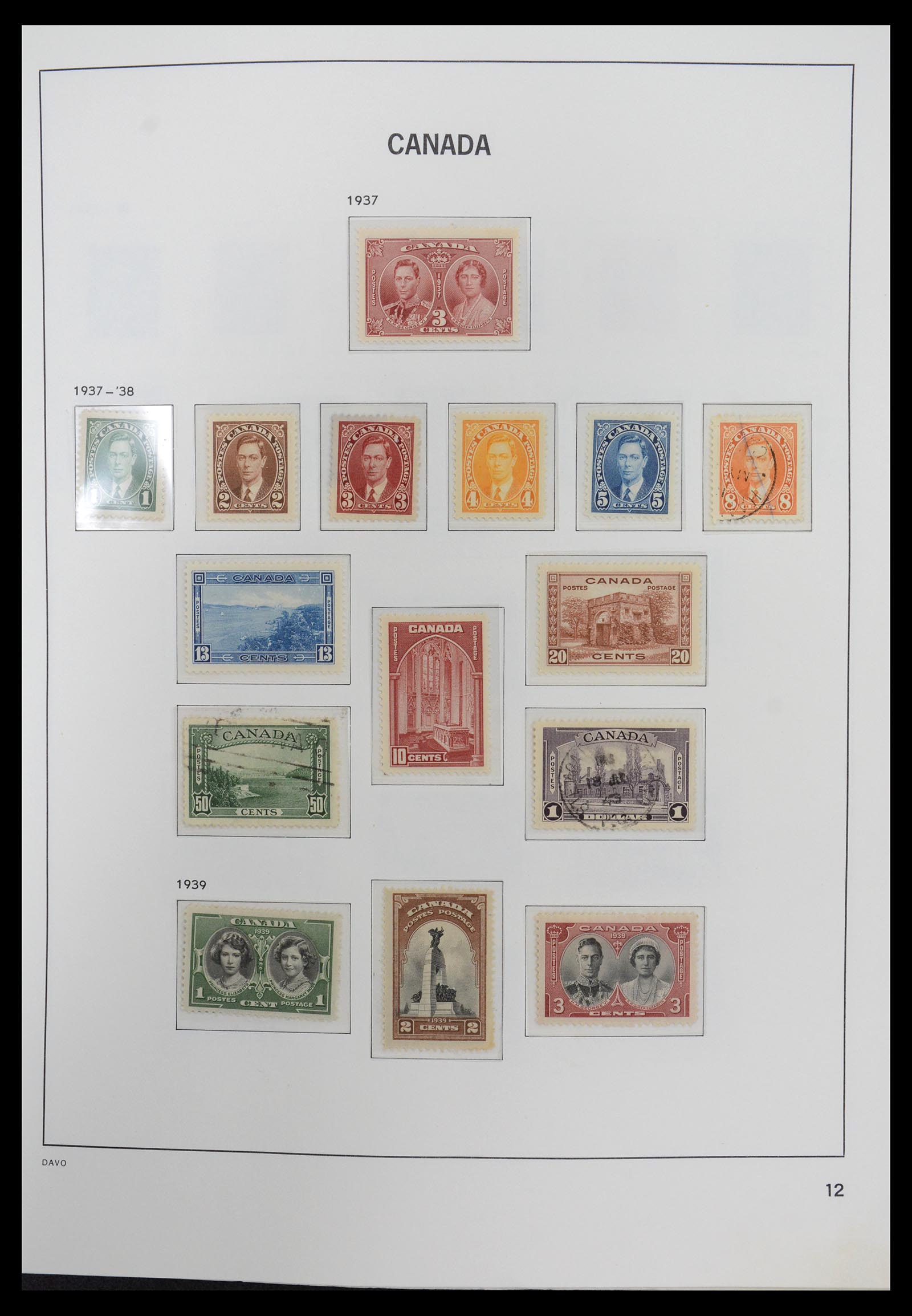 36431 014 - Postzegelverzameling 36431 Canada 1859-2011.