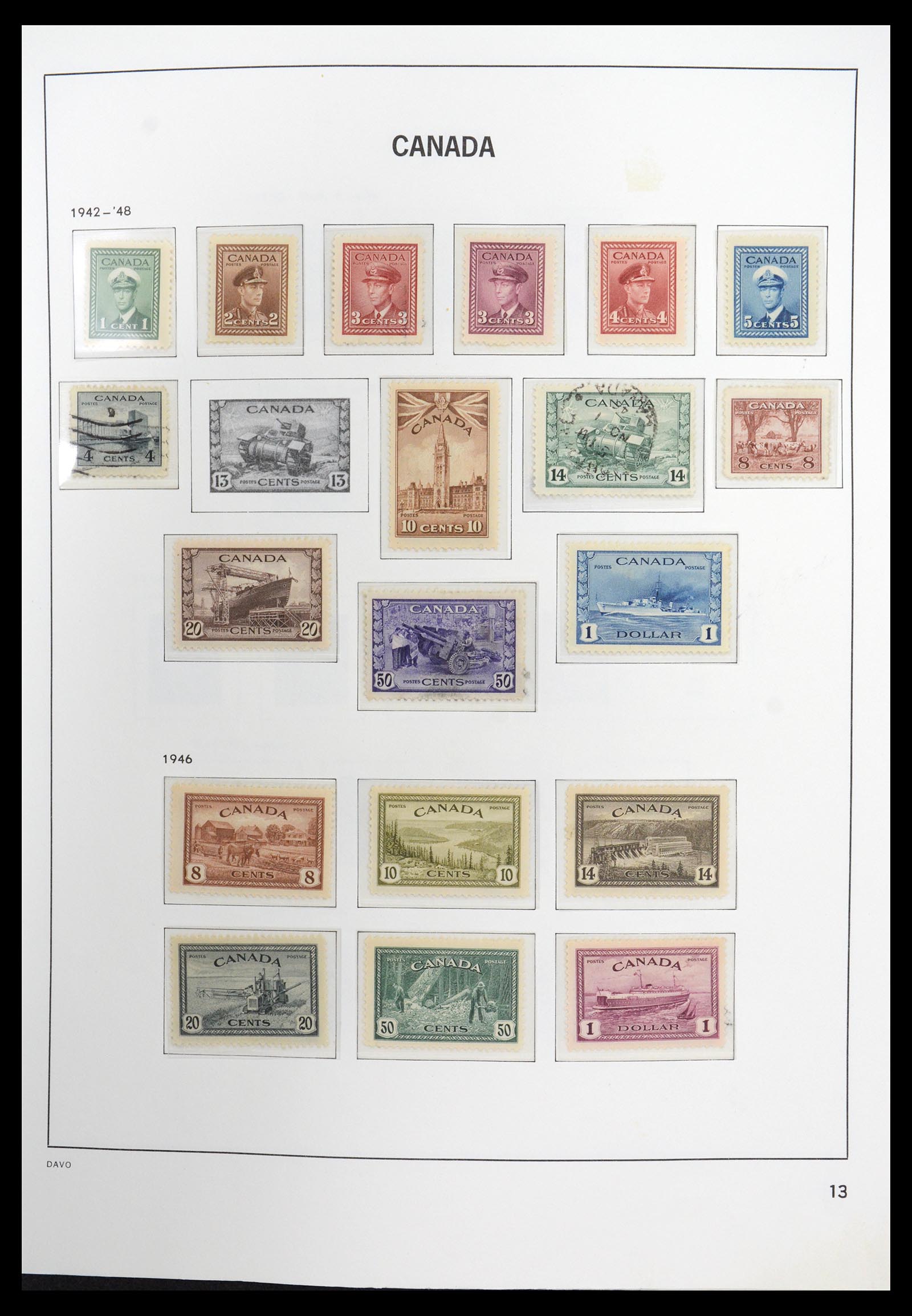 36431 015 - Postzegelverzameling 36431 Canada 1859-2011.