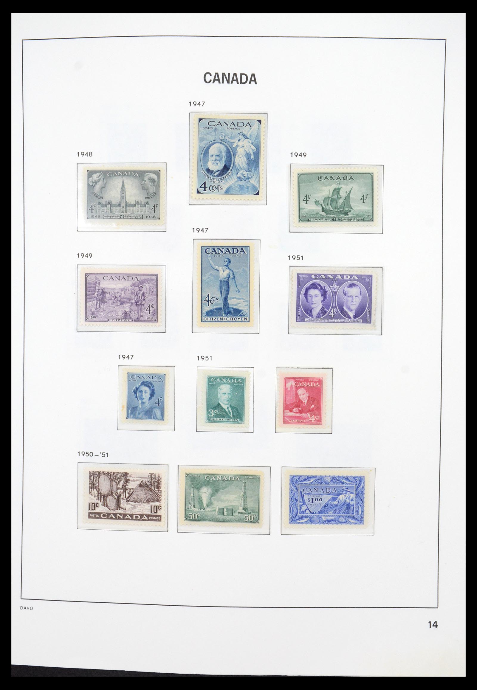 36431 017 - Postzegelverzameling 36431 Canada 1859-2011.