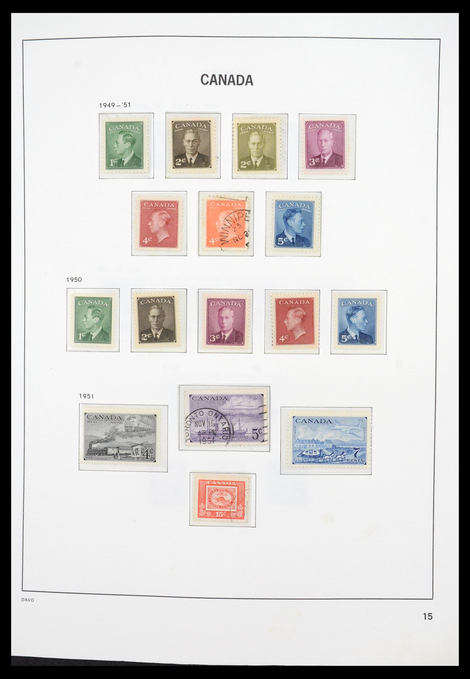 36431 018 - Postzegelverzameling 36431 Canada 1859-2011.