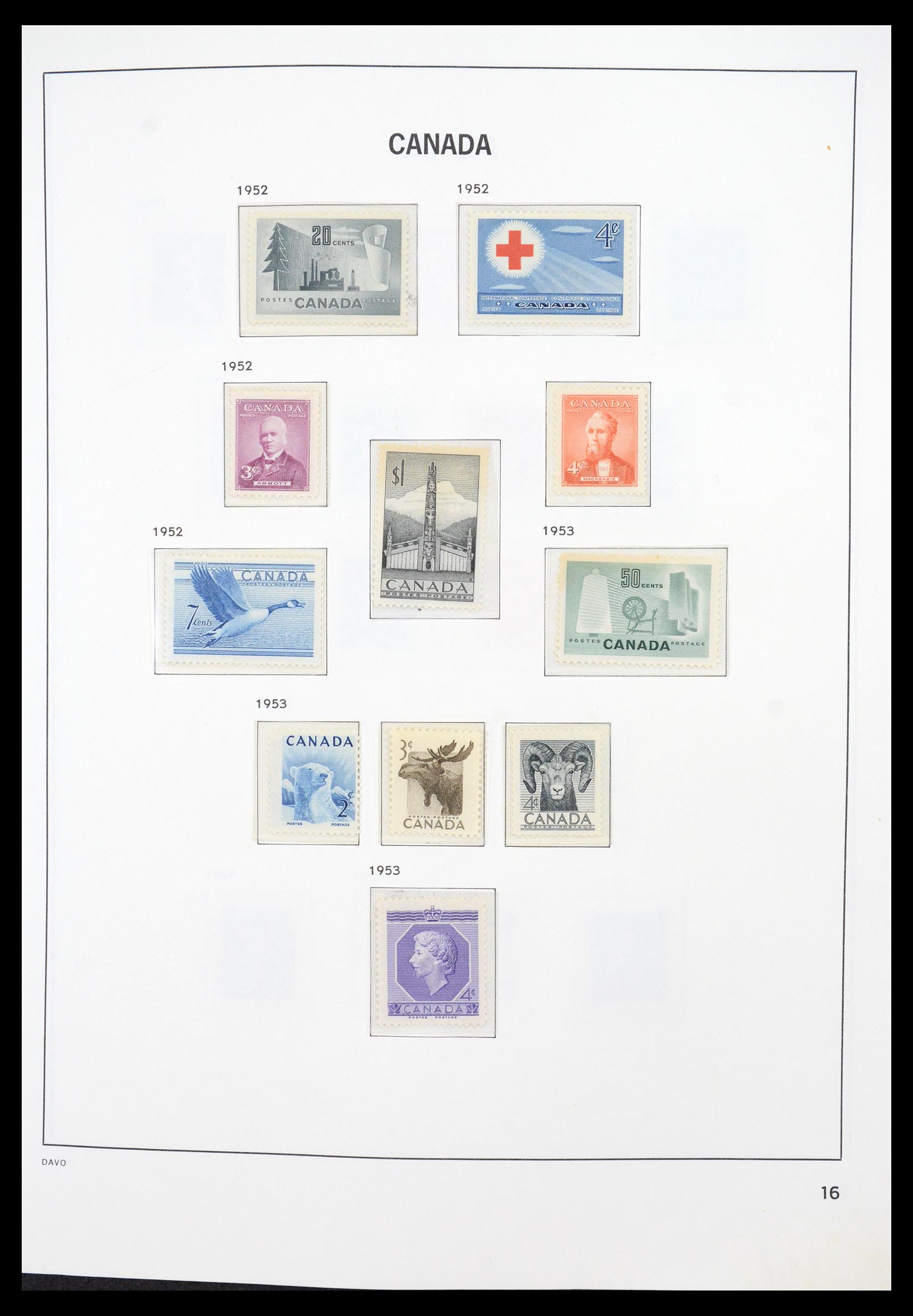 36431 020 - Postzegelverzameling 36431 Canada 1859-2011.