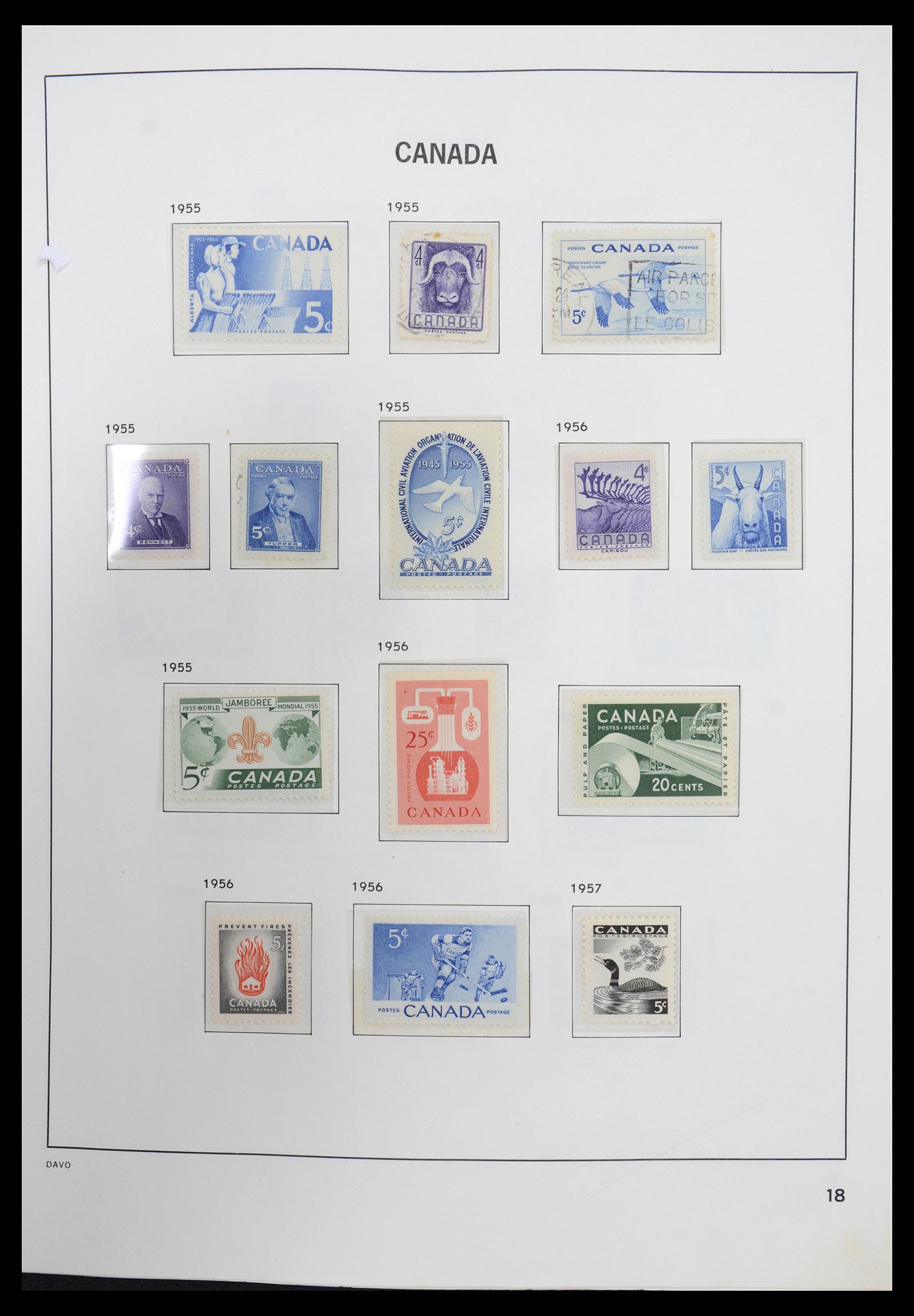 36431 024 - Postzegelverzameling 36431 Canada 1859-2011.