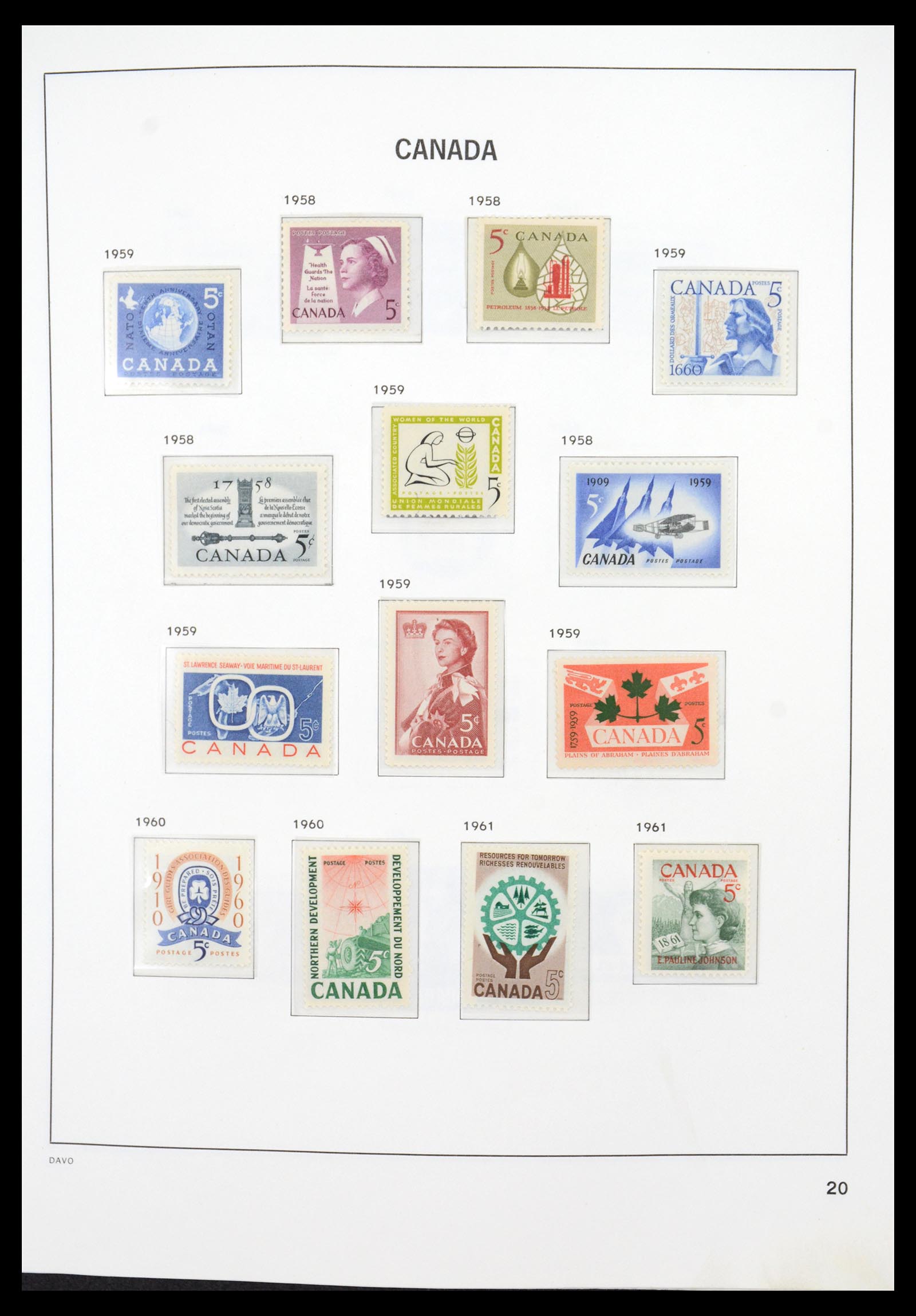 36431 027 - Postzegelverzameling 36431 Canada 1859-2011.