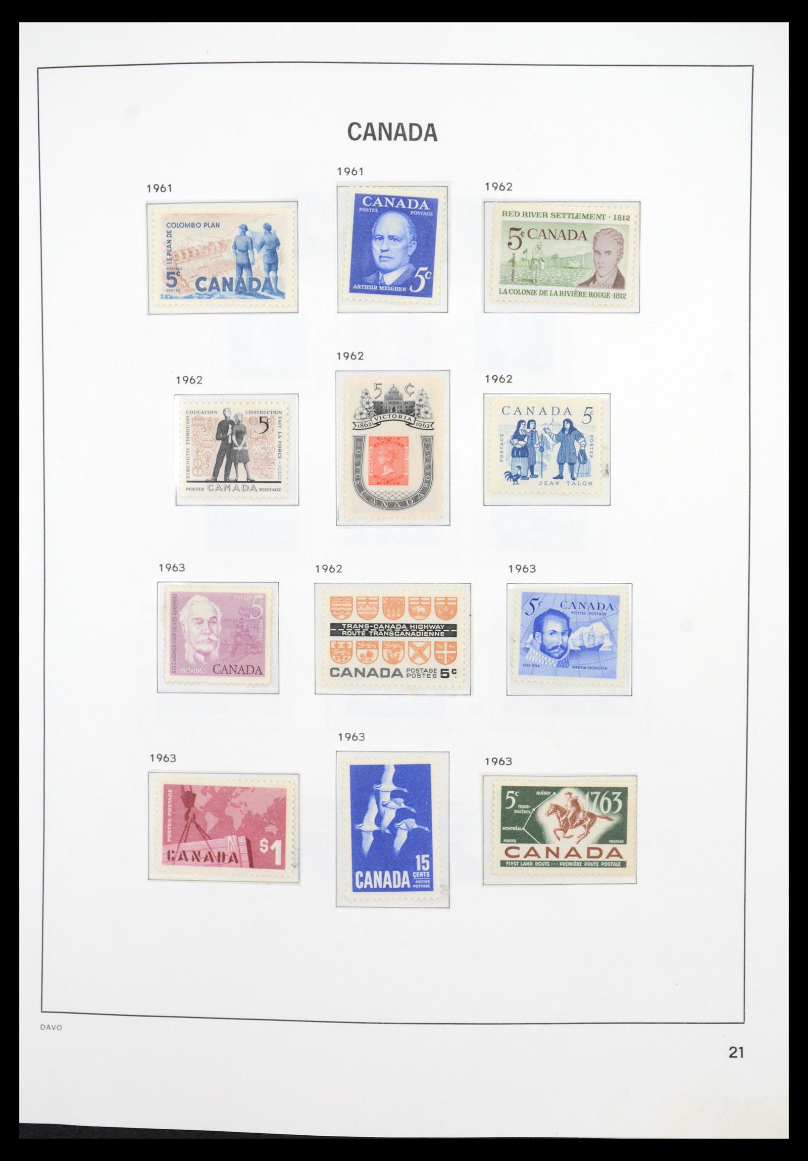 36431 028 - Postzegelverzameling 36431 Canada 1859-2011.