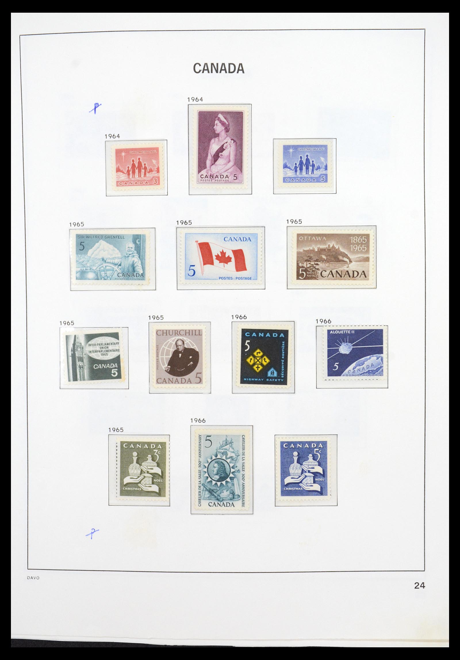 36431 032 - Postzegelverzameling 36431 Canada 1859-2011.