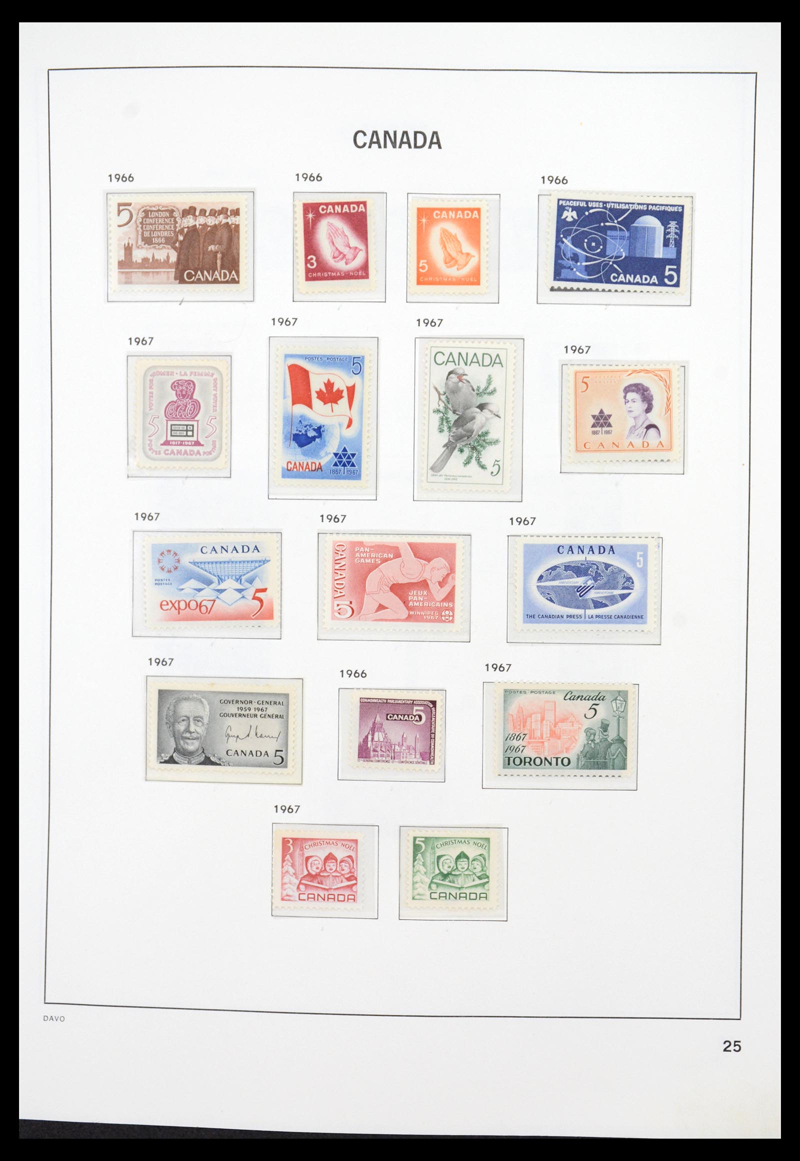 36431 033 - Postzegelverzameling 36431 Canada 1859-2011.