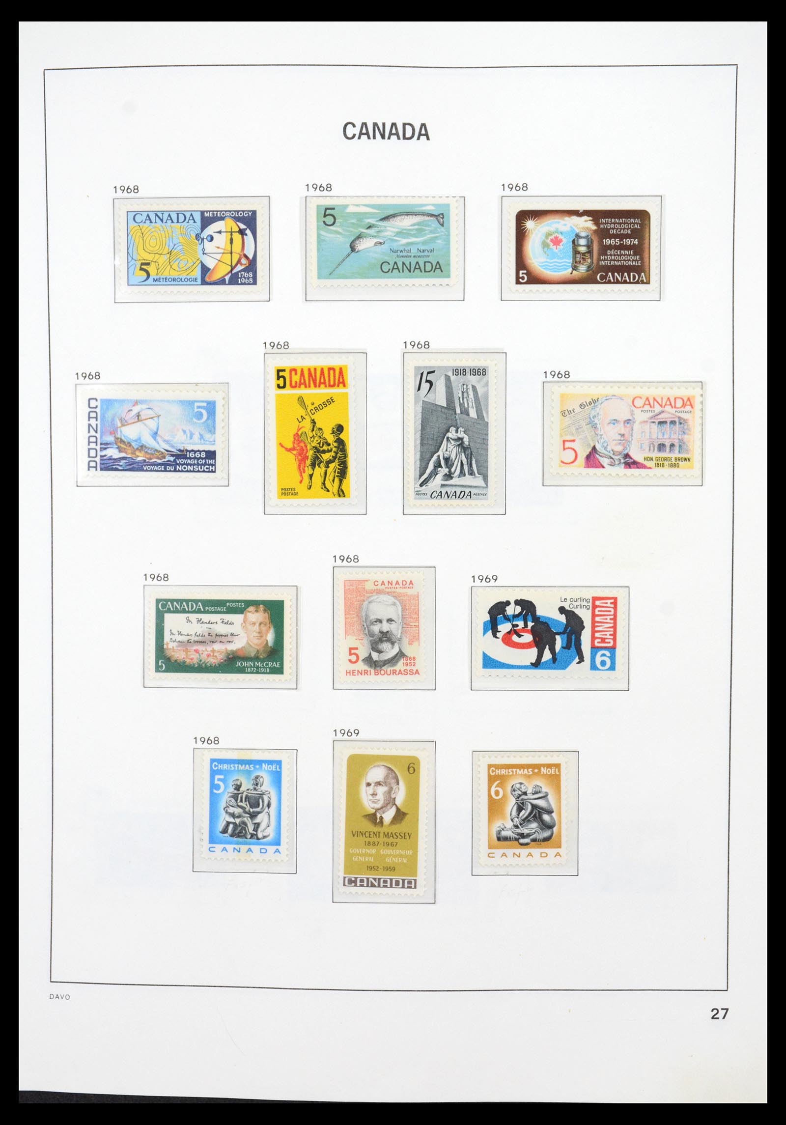 36431 037 - Postzegelverzameling 36431 Canada 1859-2011.