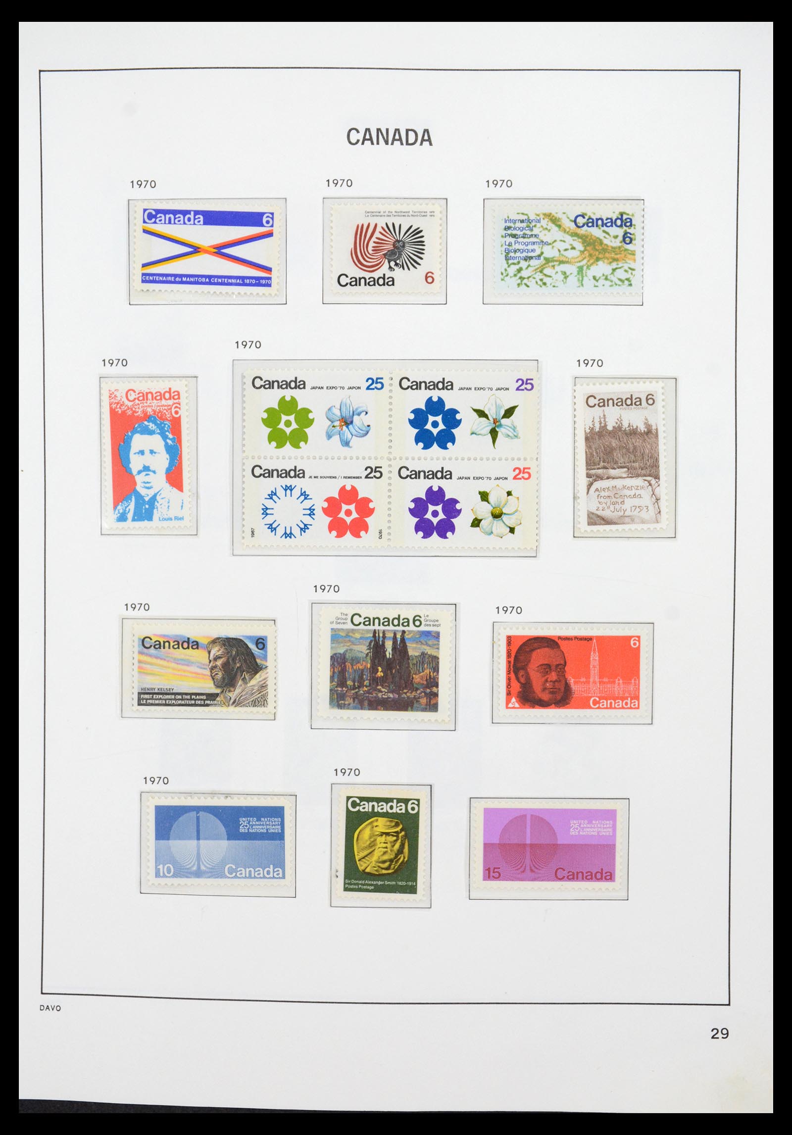 36431 039 - Postzegelverzameling 36431 Canada 1859-2011.