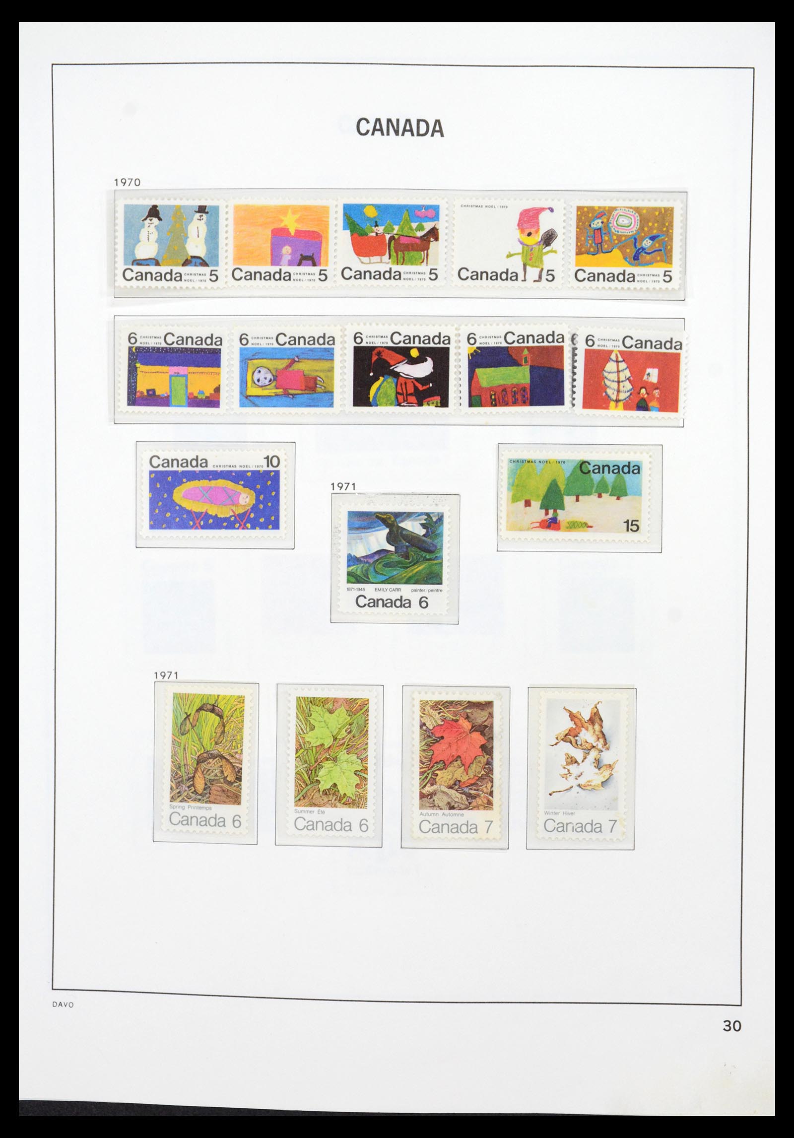 36431 042 - Postzegelverzameling 36431 Canada 1859-2011.