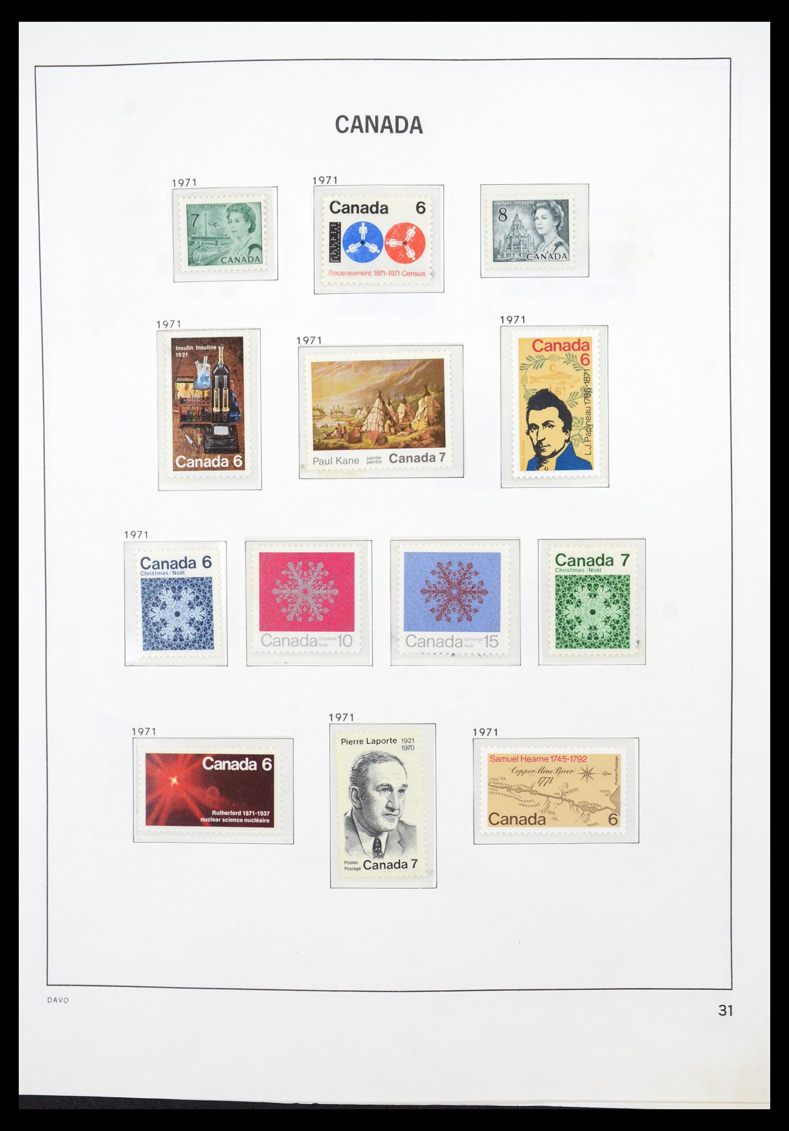 36431 043 - Postzegelverzameling 36431 Canada 1859-2011.