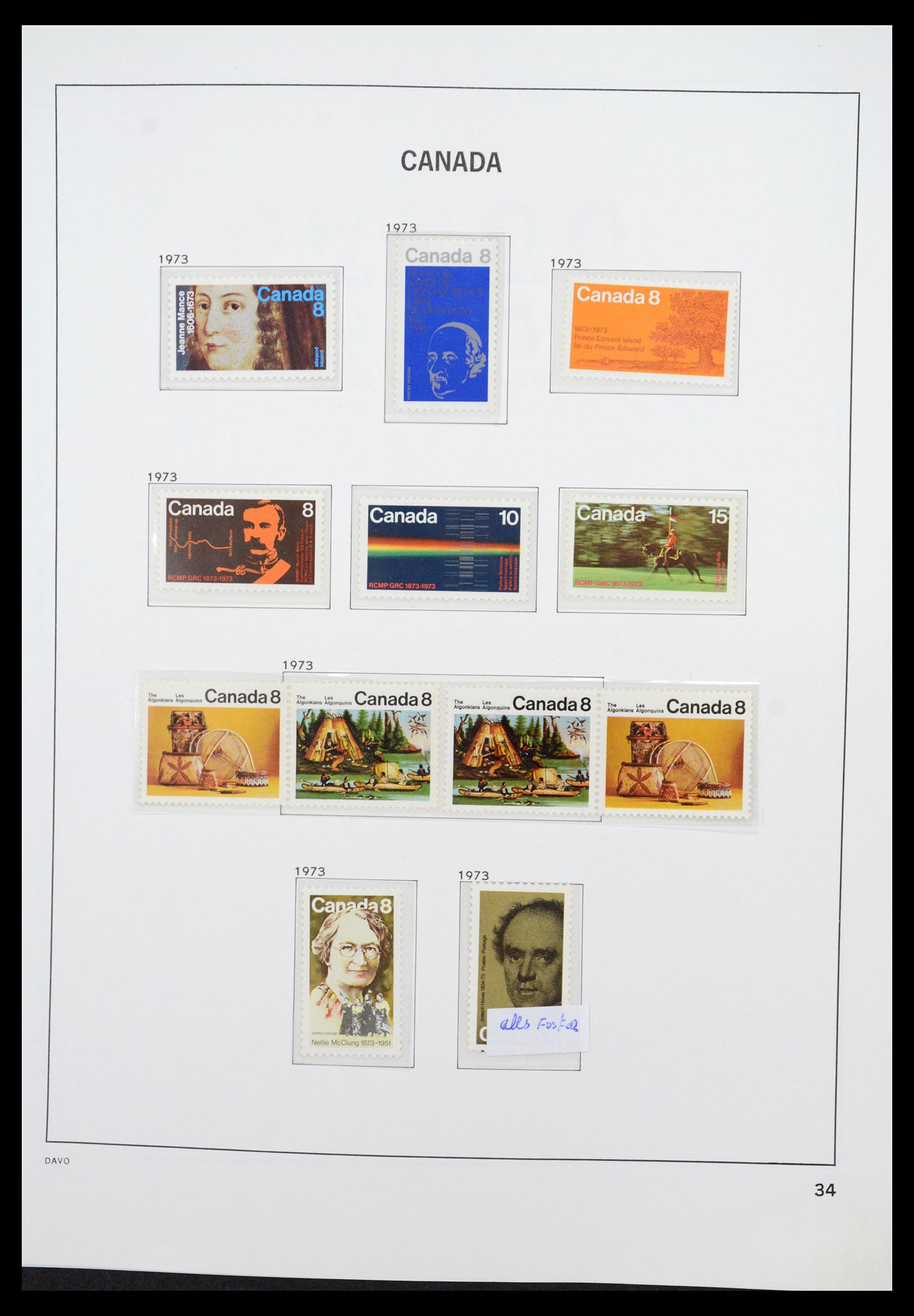 36431 049 - Postzegelverzameling 36431 Canada 1859-2011.