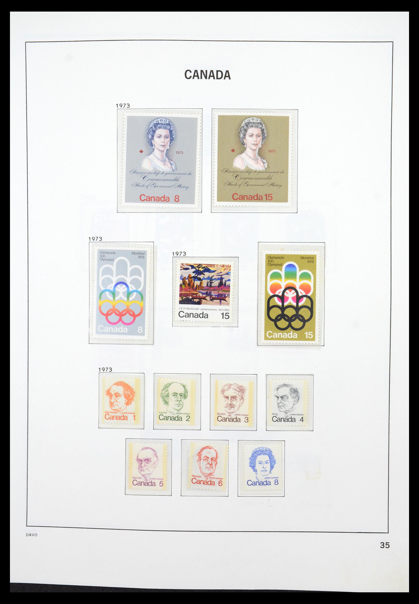 36431 051 - Postzegelverzameling 36431 Canada 1859-2011.