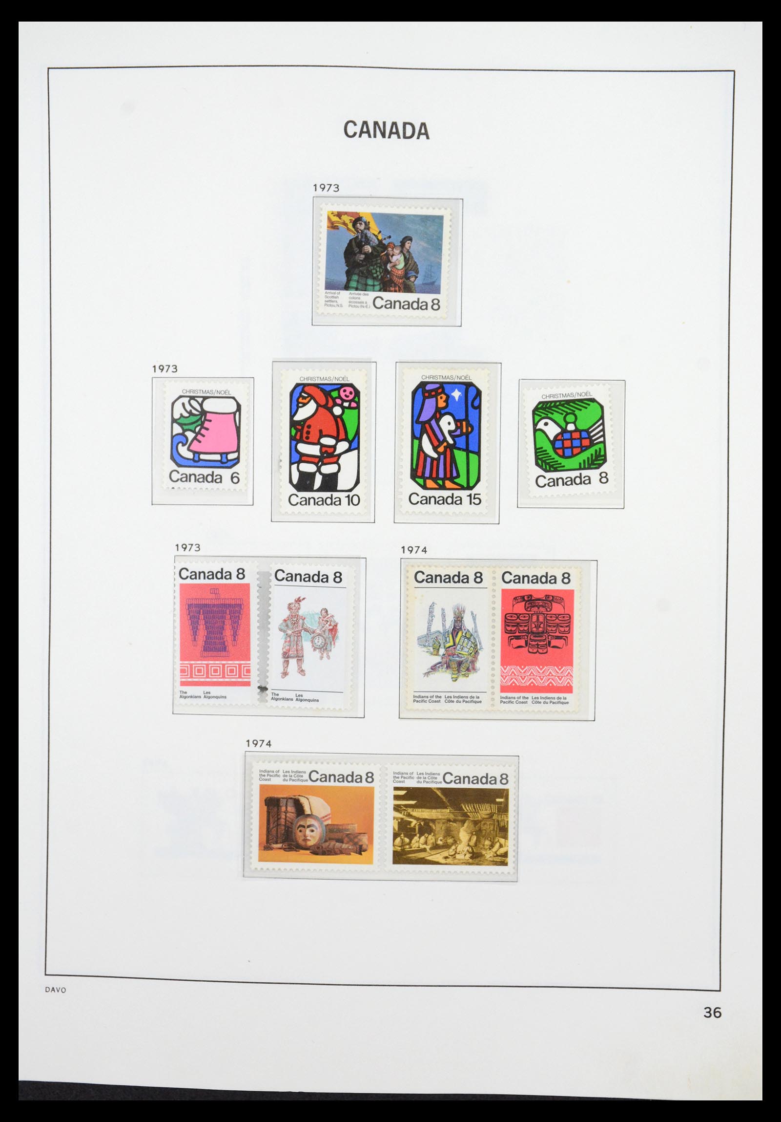36431 053 - Postzegelverzameling 36431 Canada 1859-2011.