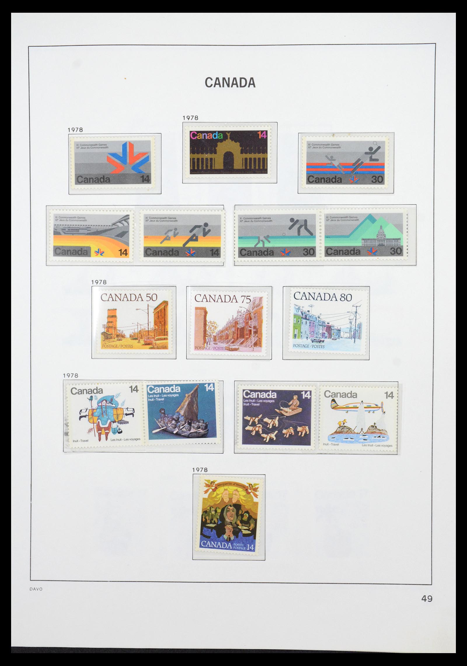 36431 076 - Postzegelverzameling 36431 Canada 1859-2011.