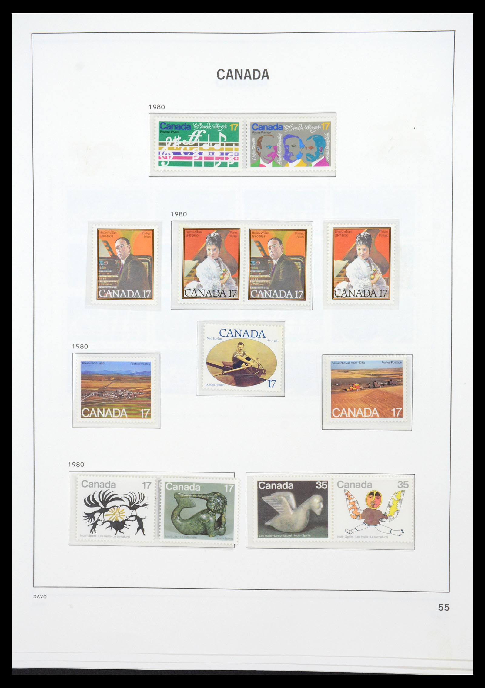 36431 088 - Postzegelverzameling 36431 Canada 1859-2011.