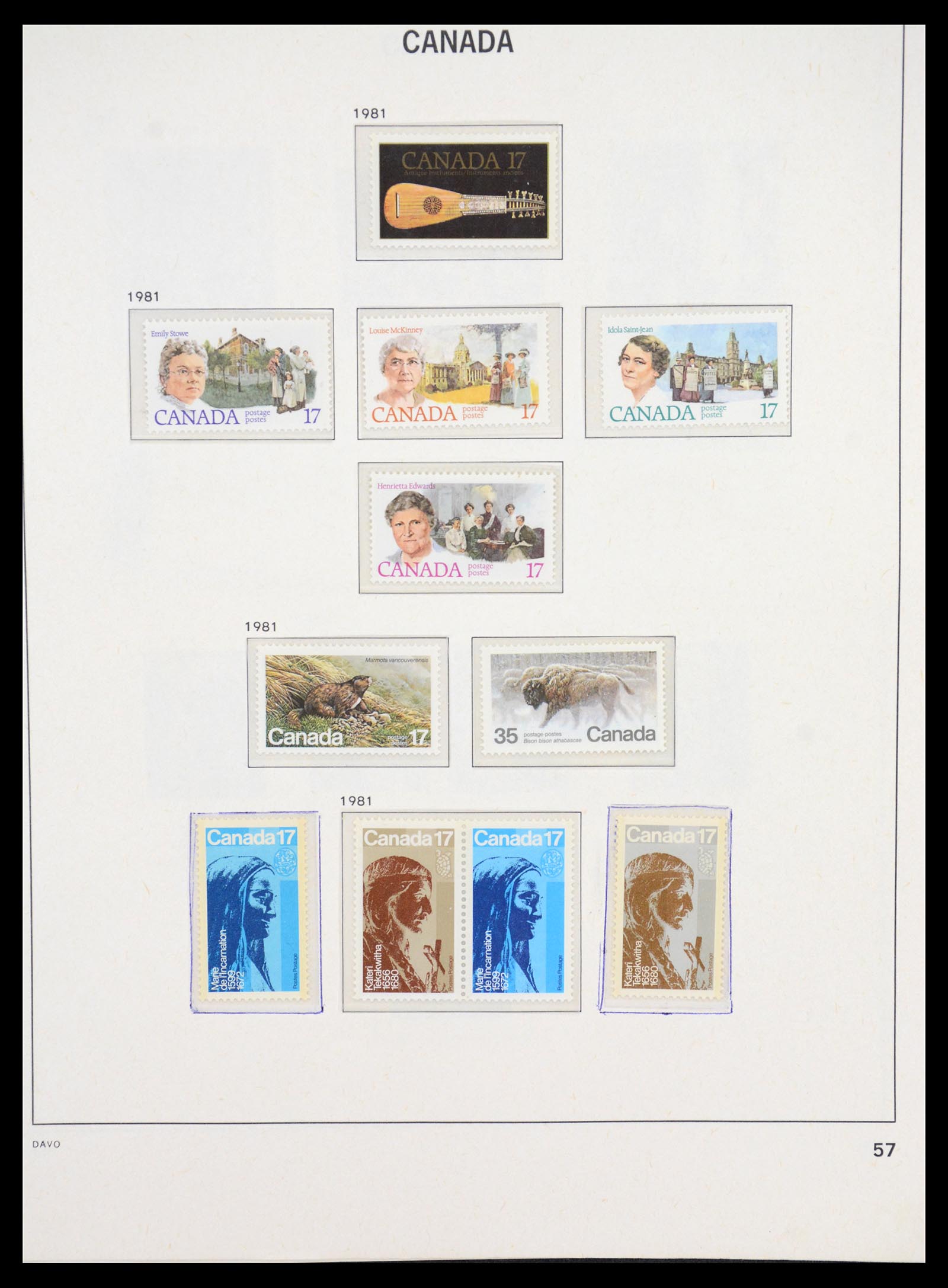 36431 094 - Postzegelverzameling 36431 Canada 1859-2011.