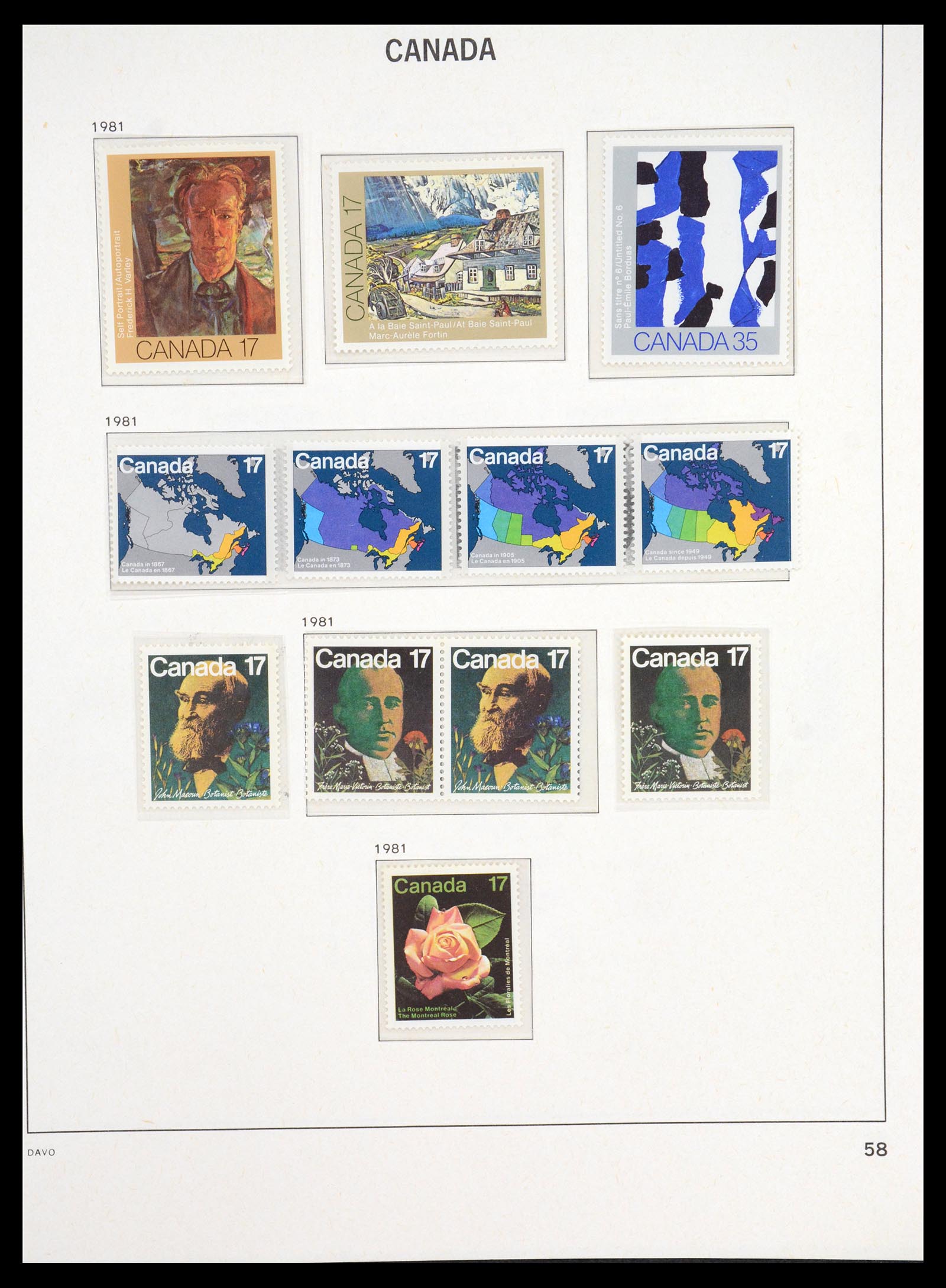 36431 096 - Postzegelverzameling 36431 Canada 1859-2011.