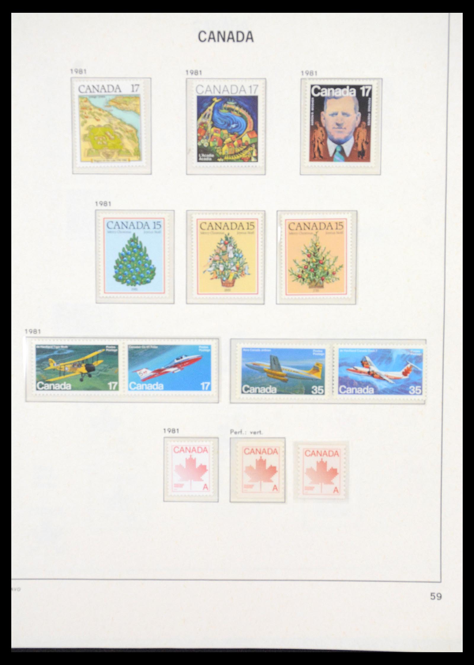 36431 098 - Postzegelverzameling 36431 Canada 1859-2011.