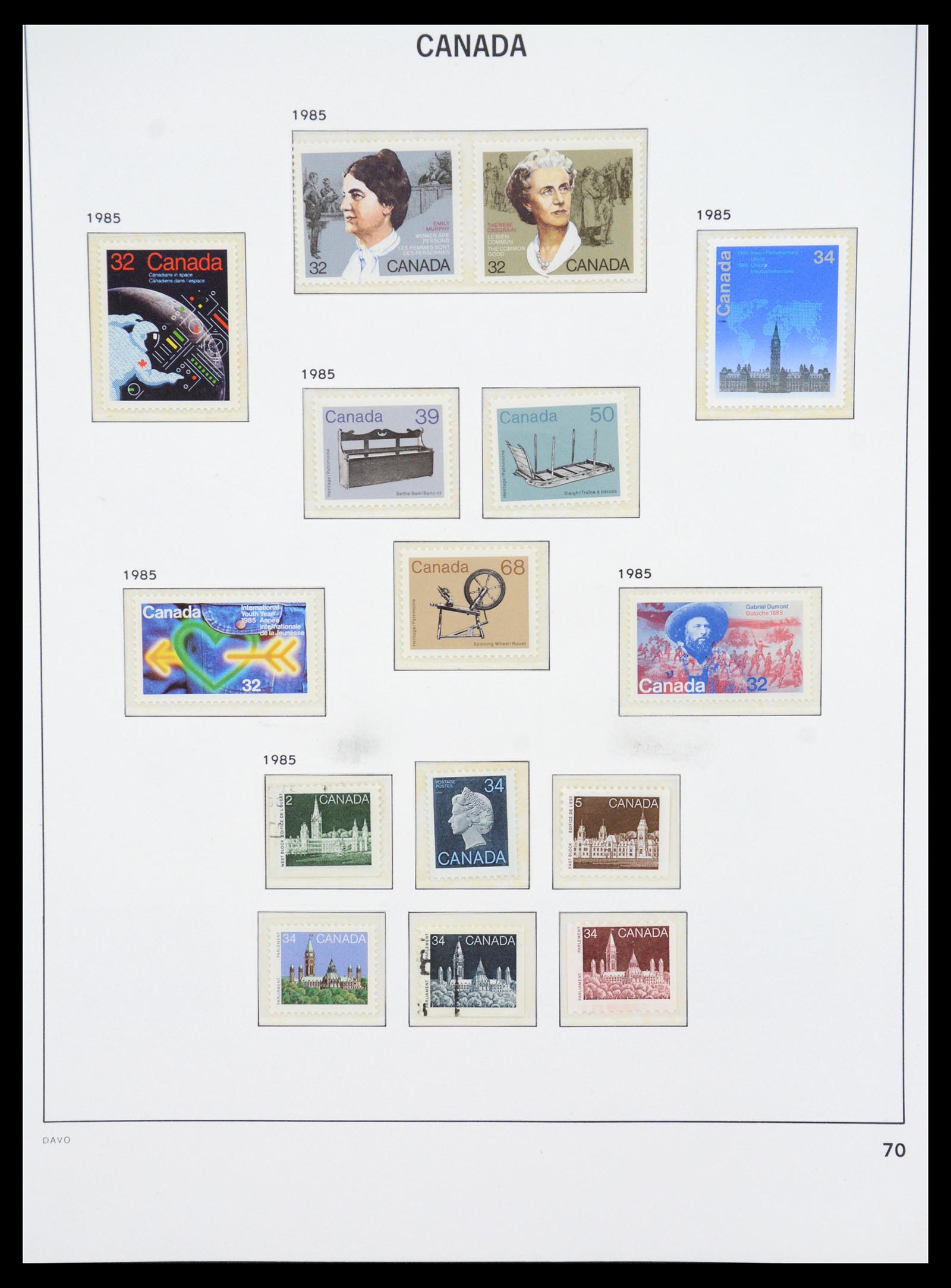 36431 117 - Postzegelverzameling 36431 Canada 1859-2011.