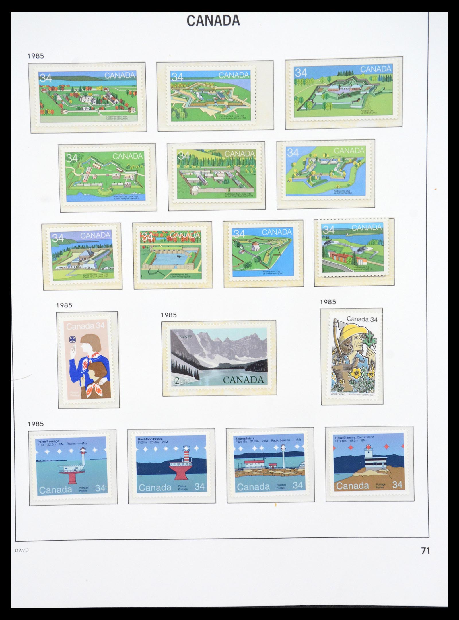 36431 119 - Postzegelverzameling 36431 Canada 1859-2011.