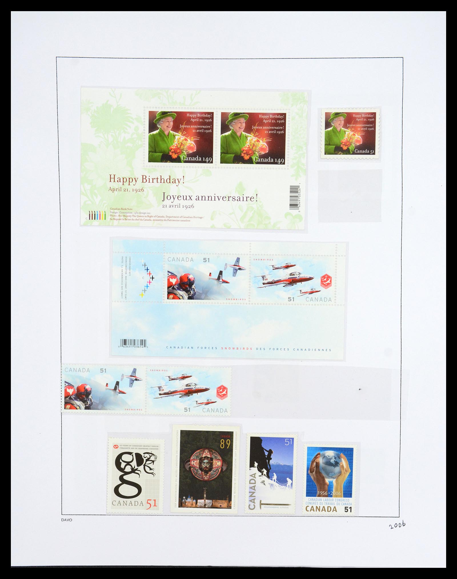 36431 282 - Postzegelverzameling 36431 Canada 1859-2011.