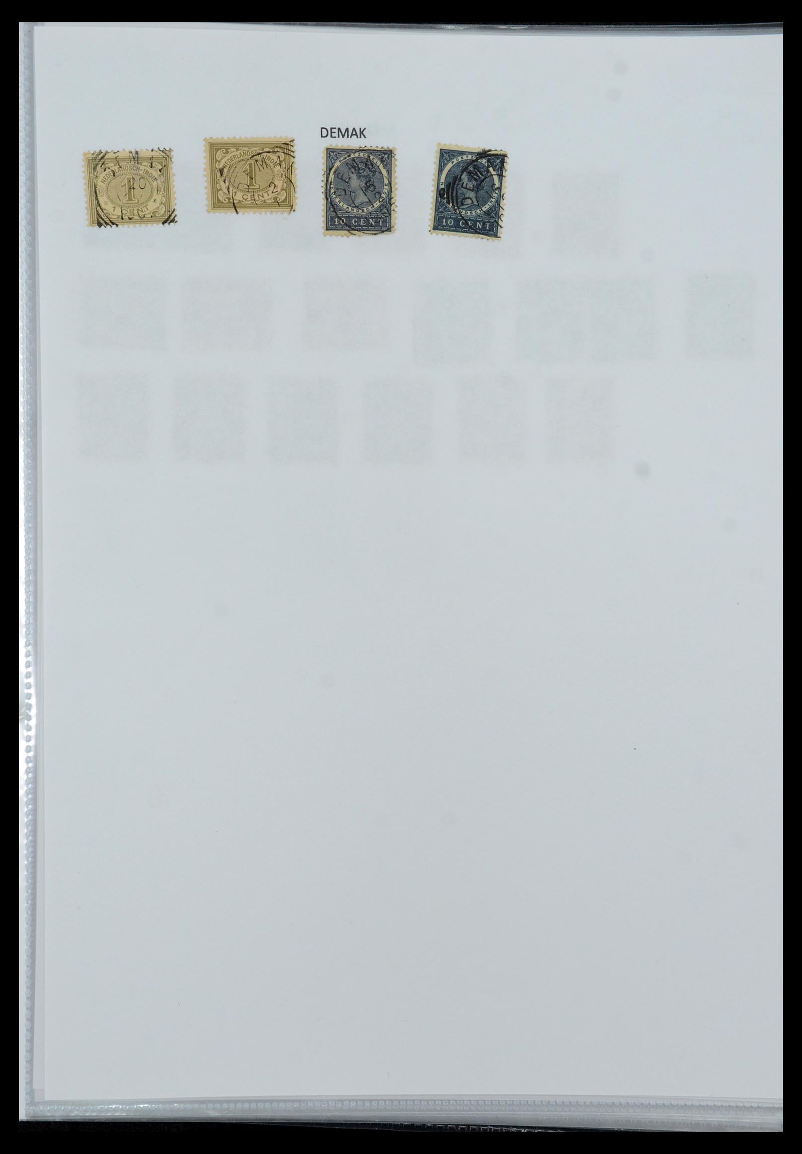 36432 042 - Postzegelverzameling 36432 Nederlands Indië vierkant stempels.